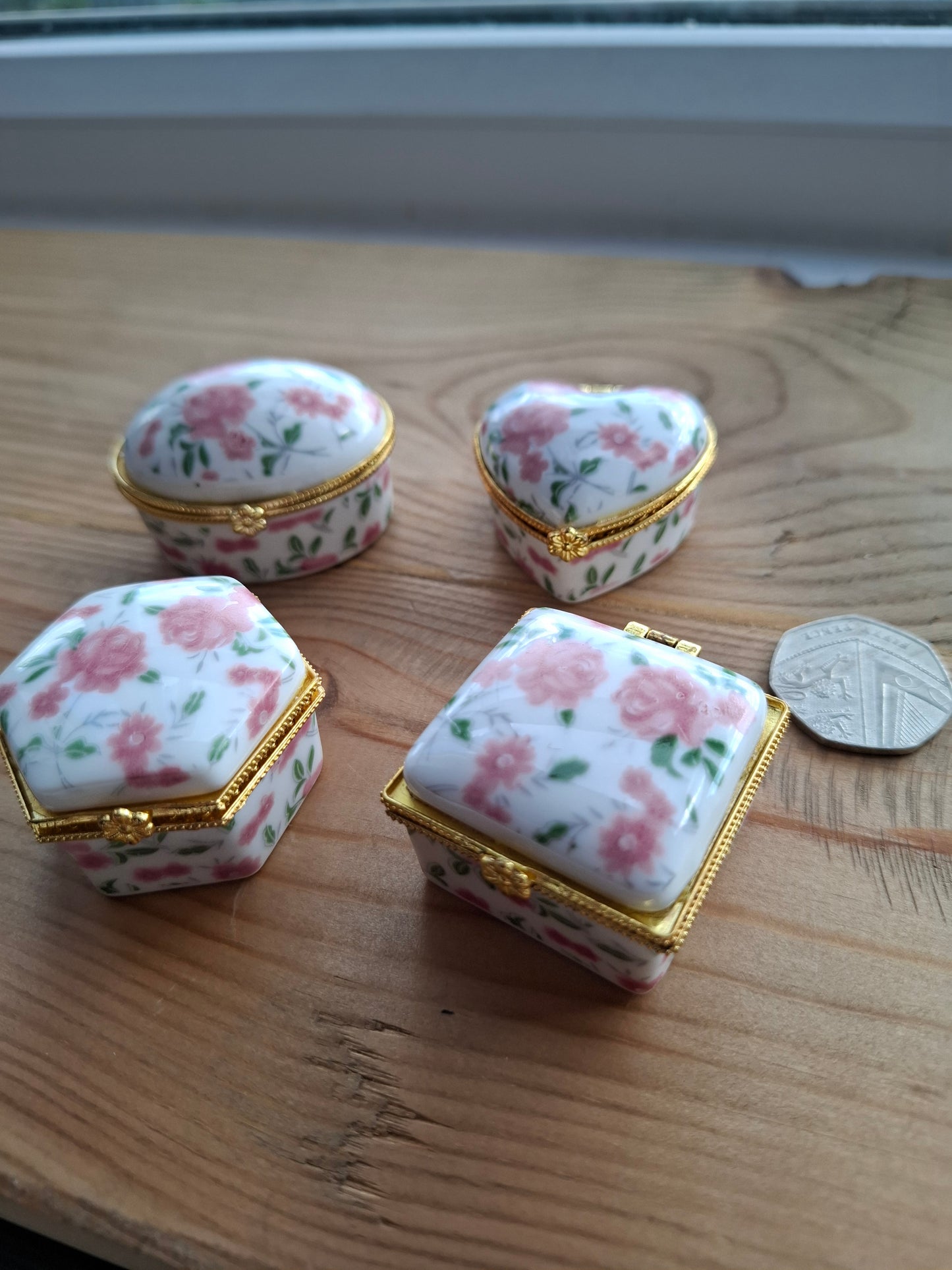 'Twat' Upcycled Mini Trinket/Pill Pot Pink Floral