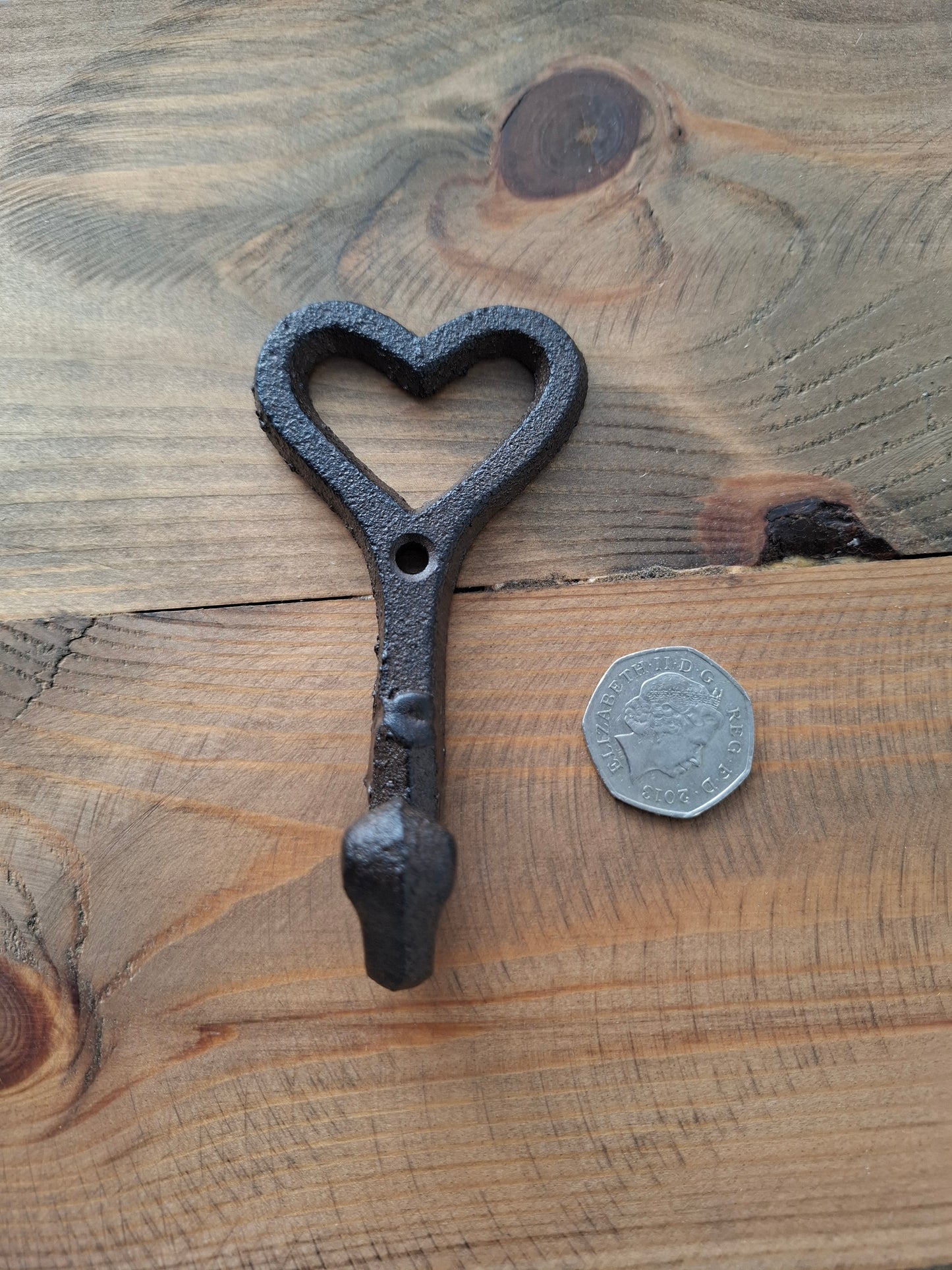 Iron Works Heart Wall Mounted Hook (CGB Giftware)
