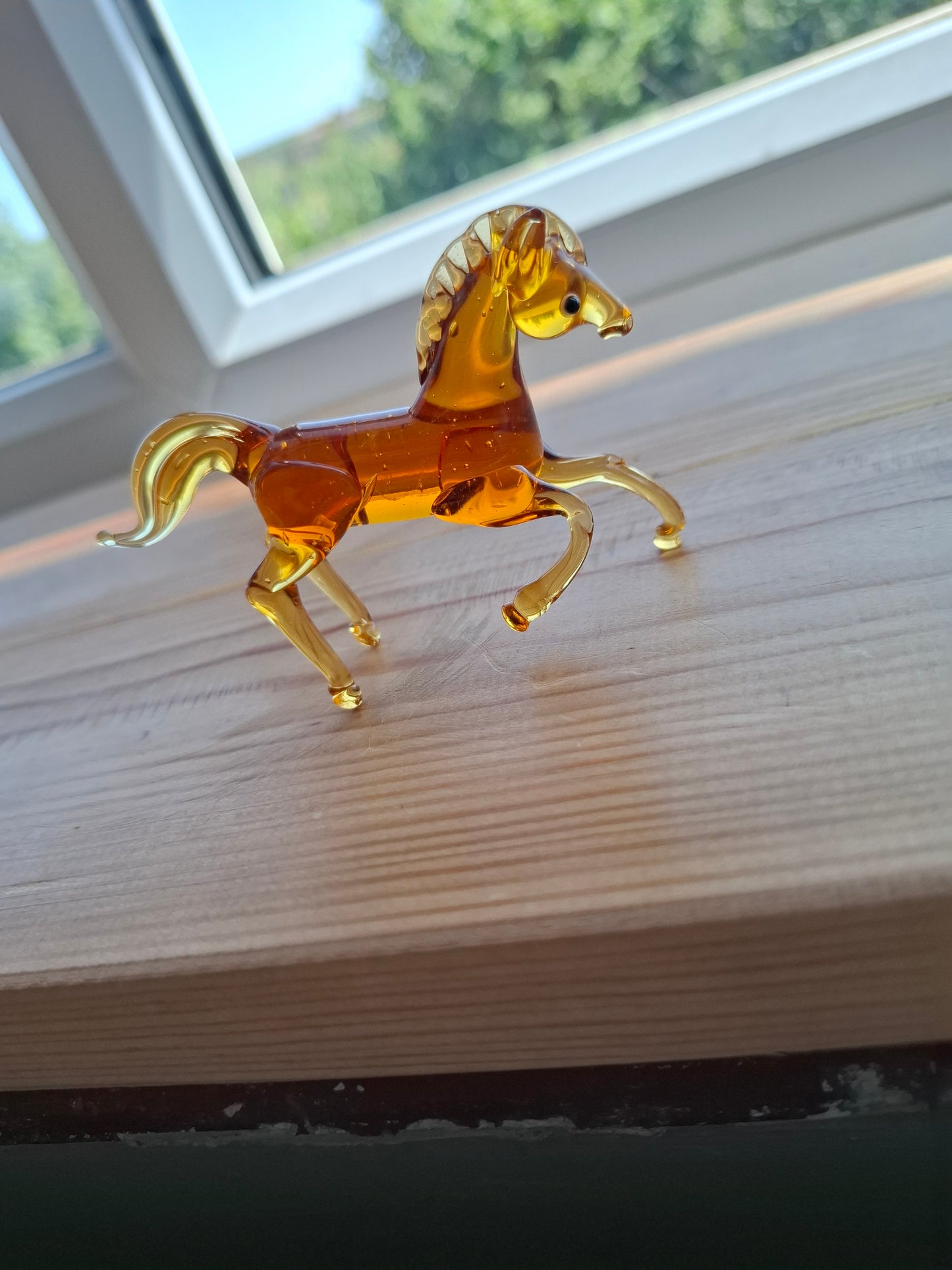 Glass Prancing Horse (CGB Giftware)