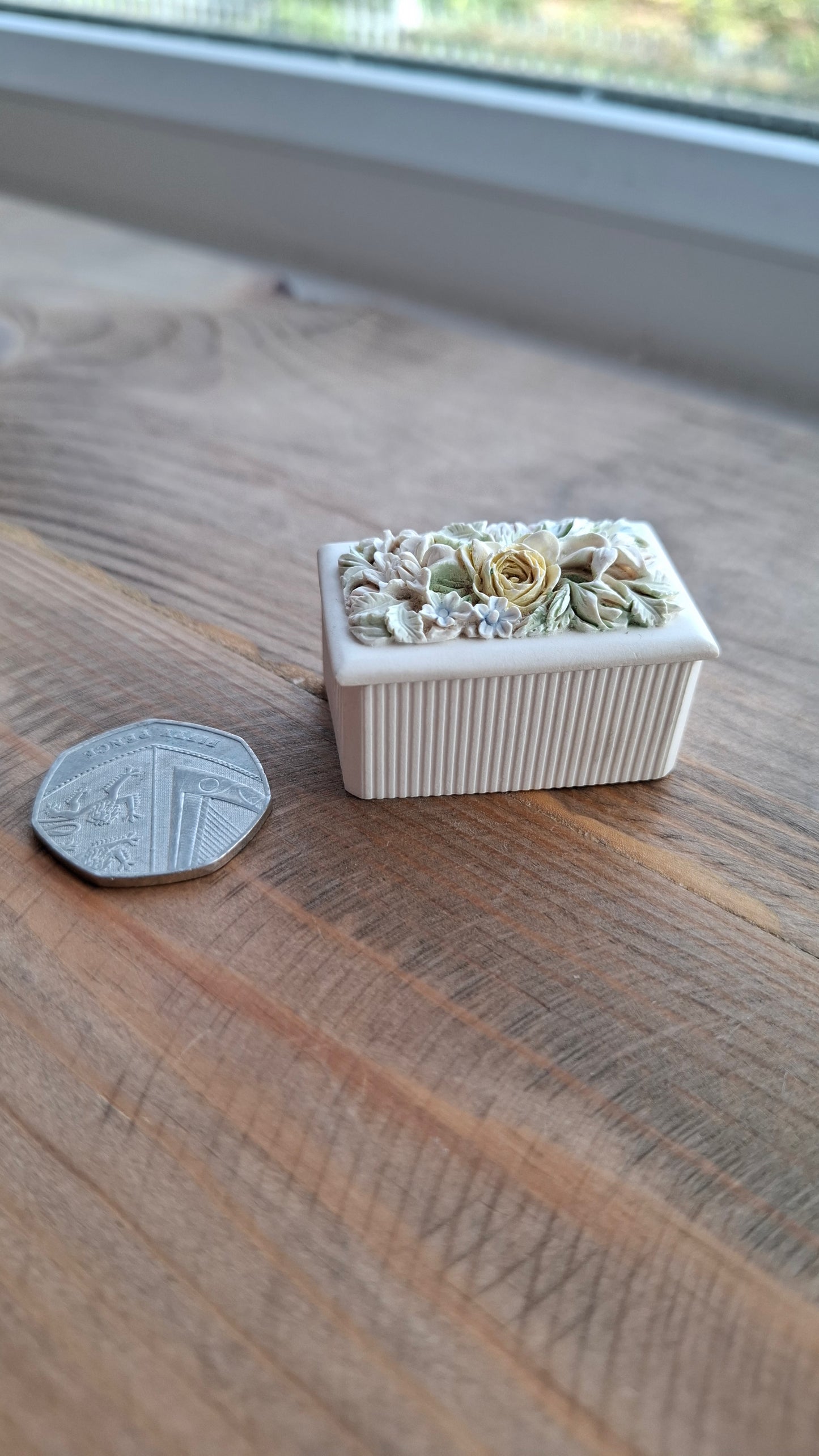'Cunt' Upcycled Little Rectangular Floral Pot