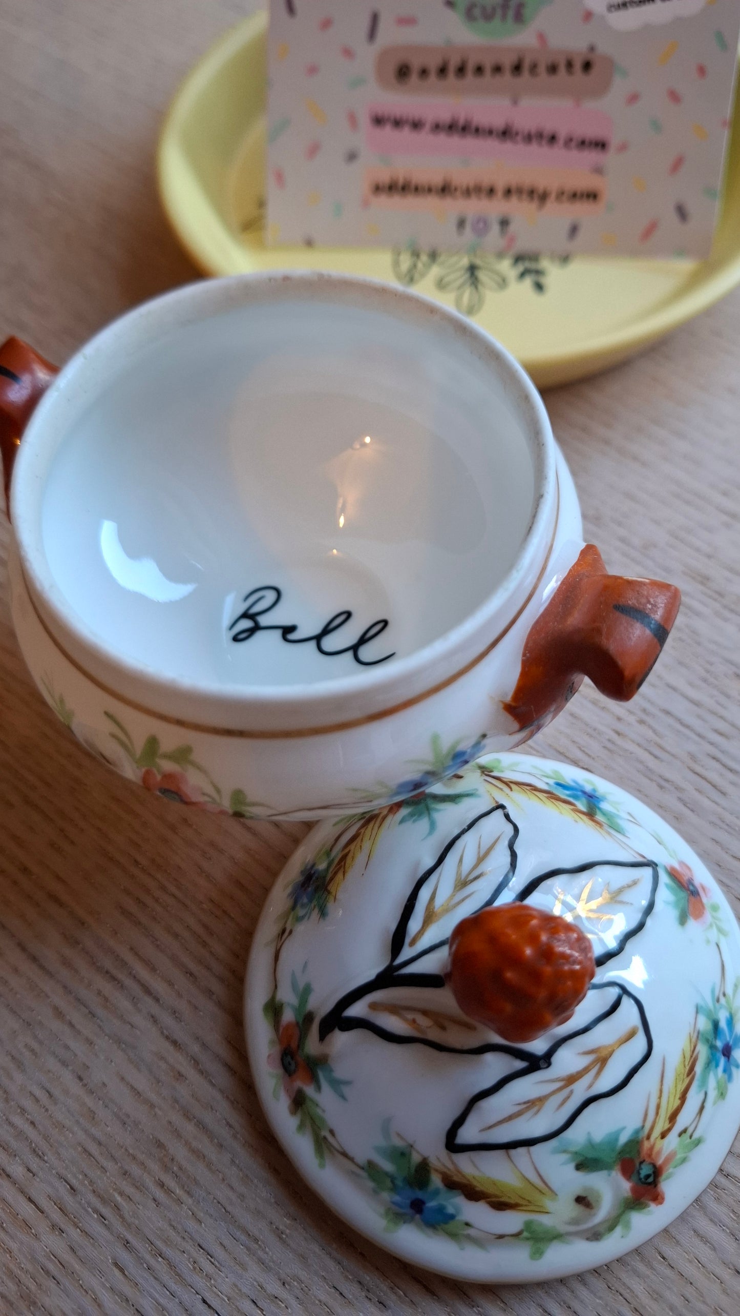 'Bell End' Upcycled Pretty Trinket Pot