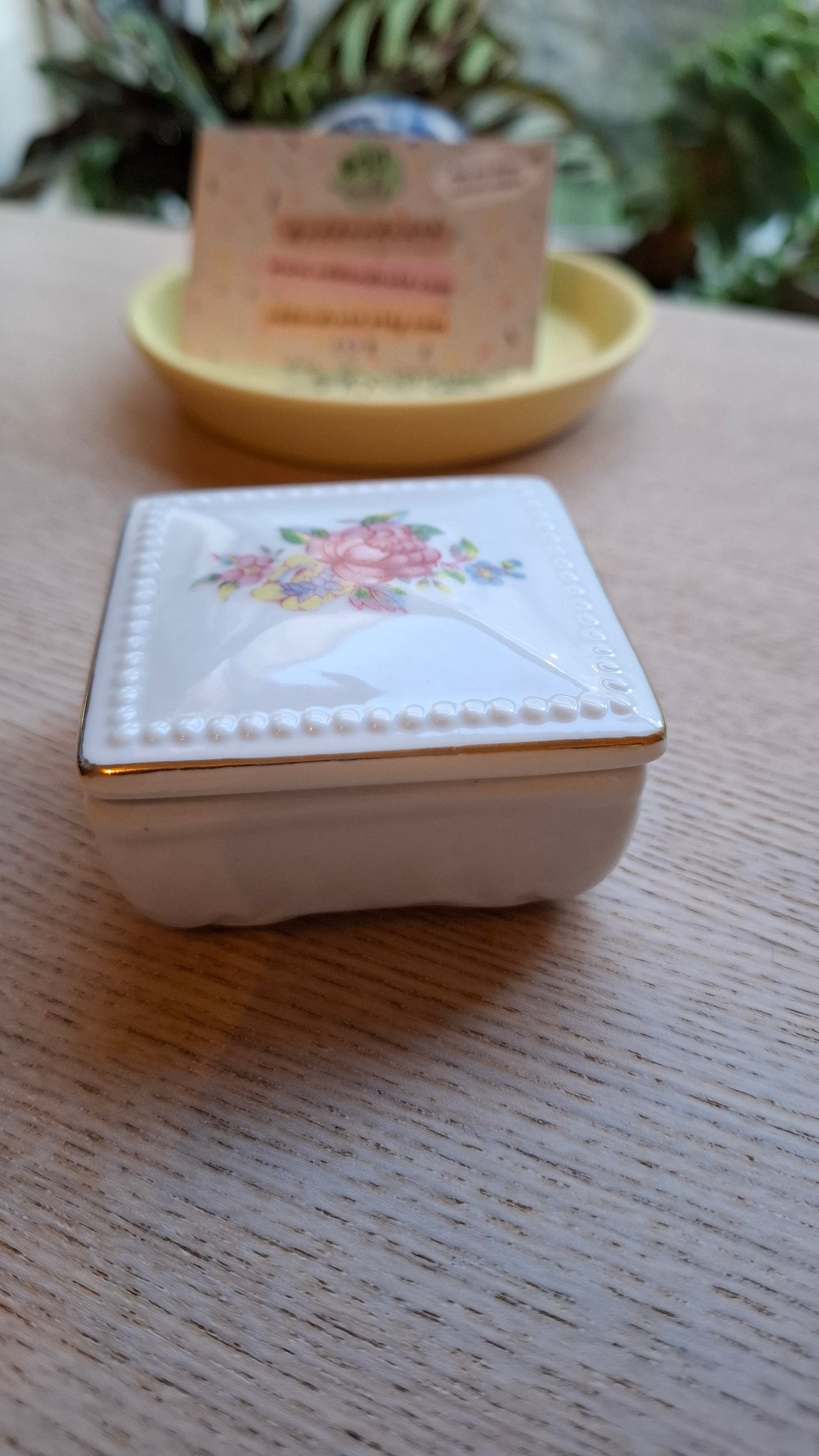 'Bum Hole' Upcycled Square Trinket Pot