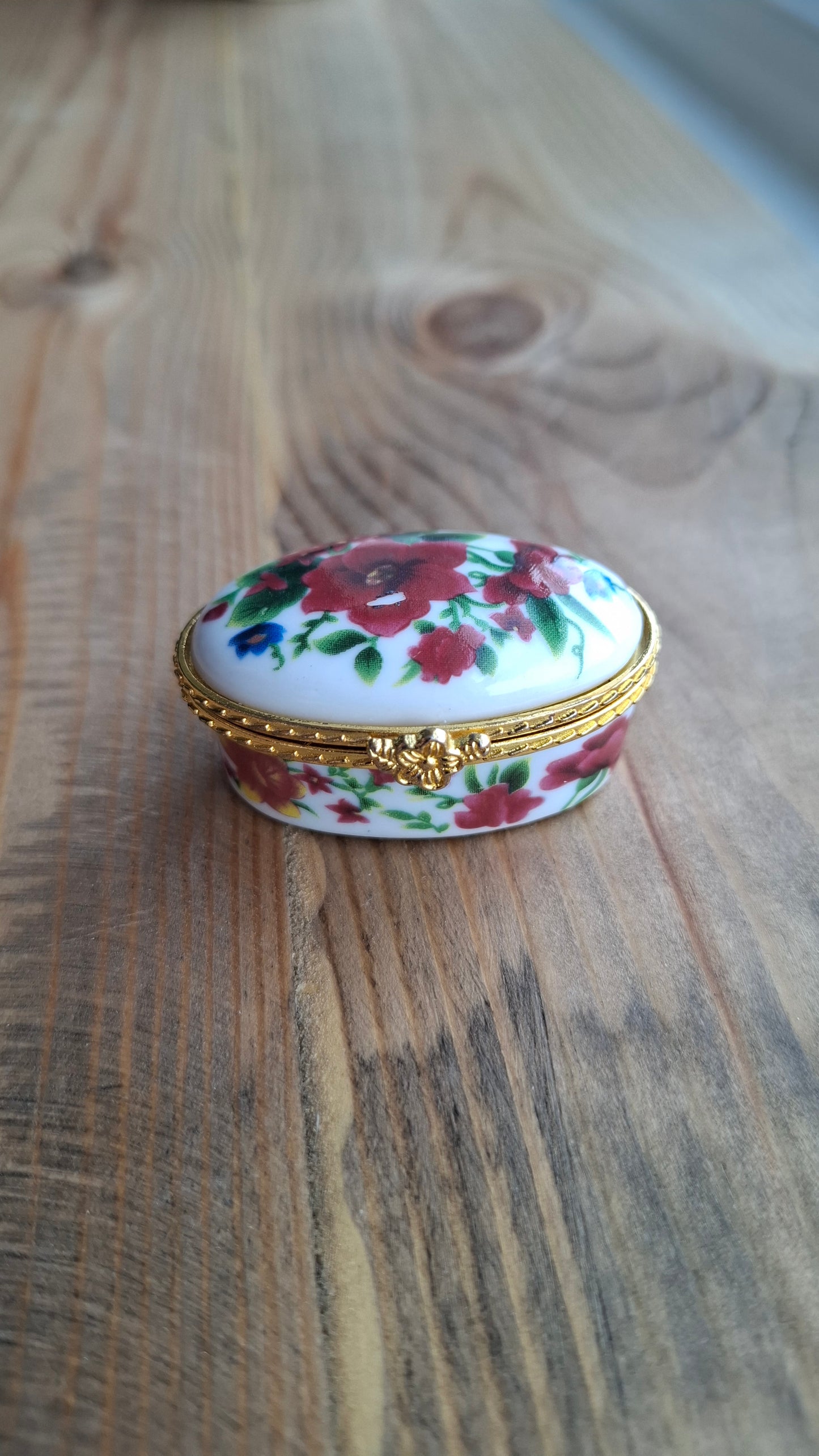 'Cunt' Upcycled Little Oval Trinket Pot (WHITE PATCH ON LID - SEE DESCRIPTION/PICS)