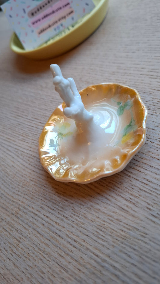 Orange Mini Ring Dish/Tree