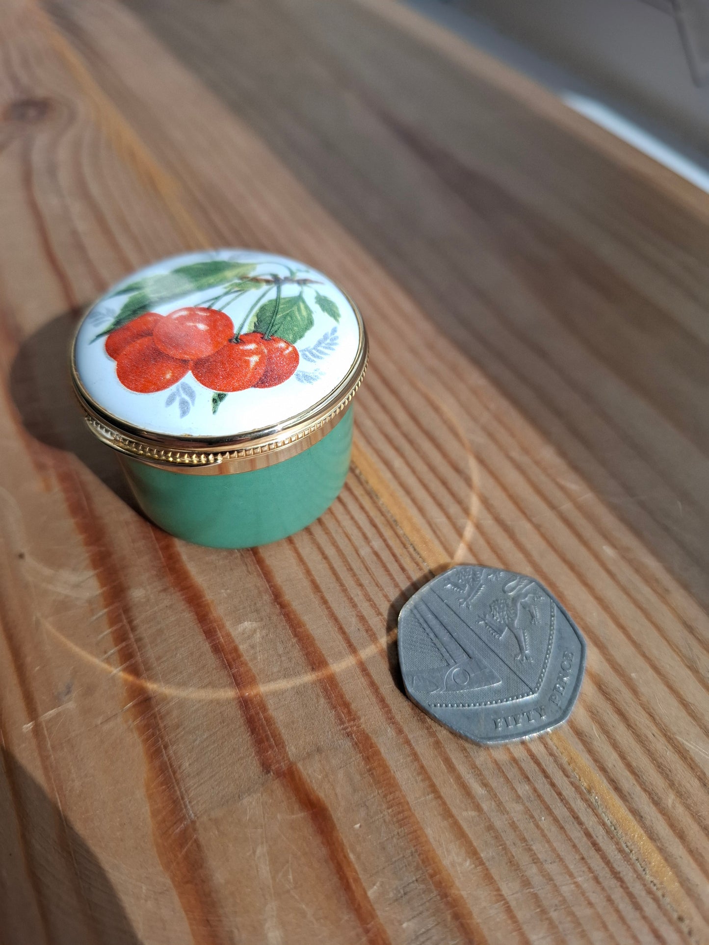 'Cunt' Upcycled Cherry Trinket Pot With Clasp