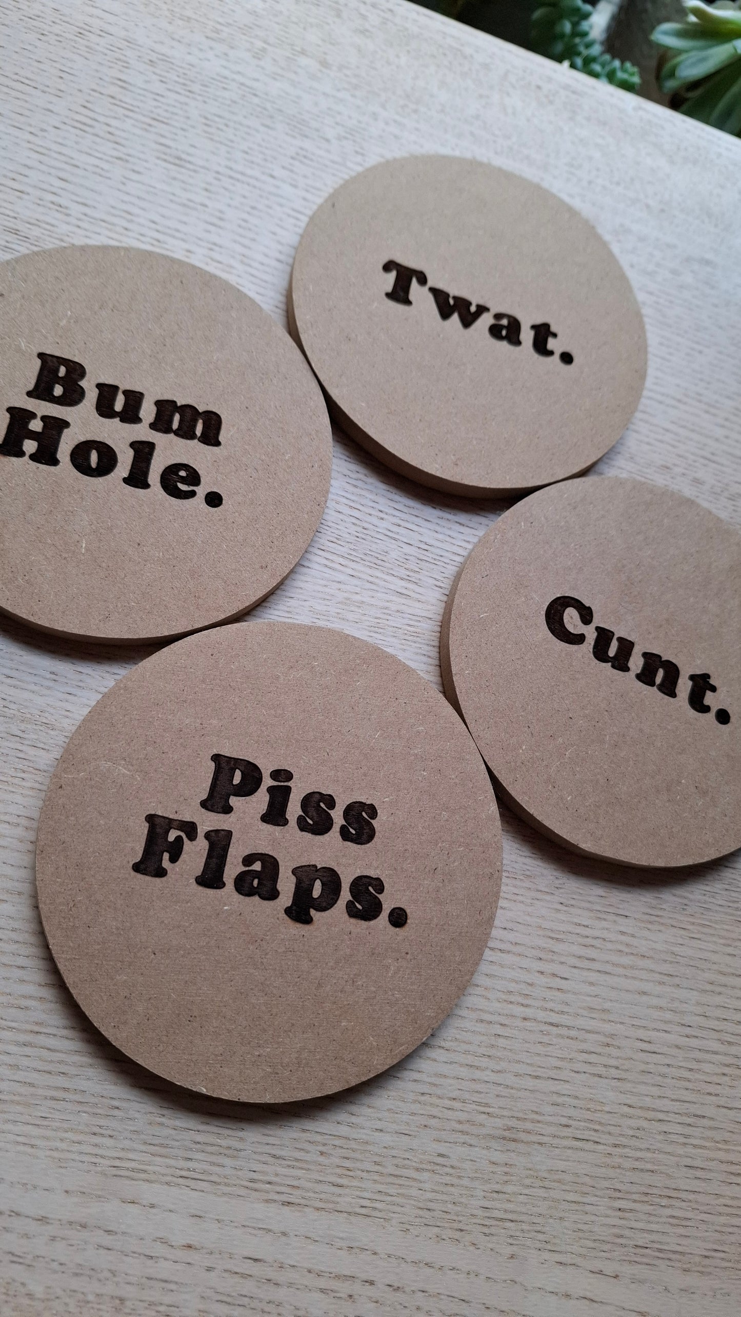 Cursey Coasters (Circle)