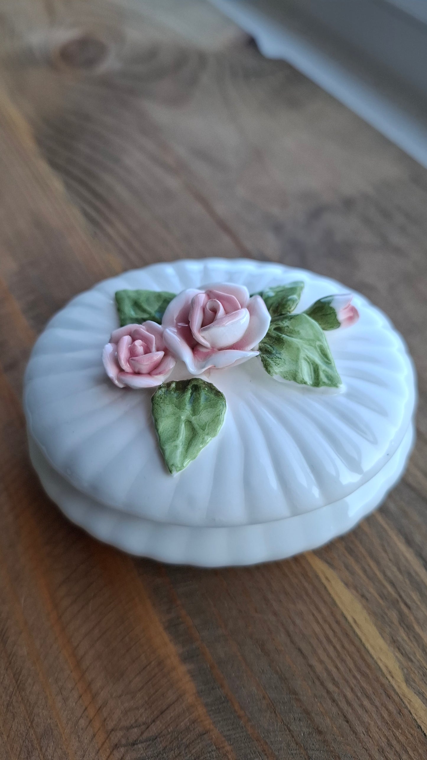 'Sugar Tits' Upcycled Oval Rose Trinket Pot