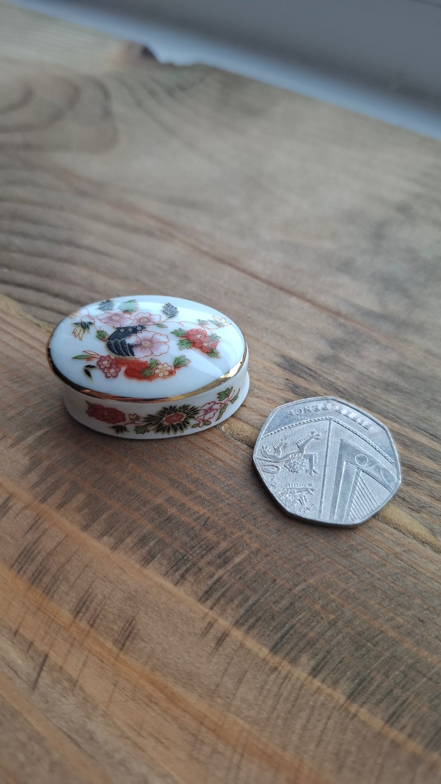 'Cunt' Upcycled TINY Oval Trinket Pot
