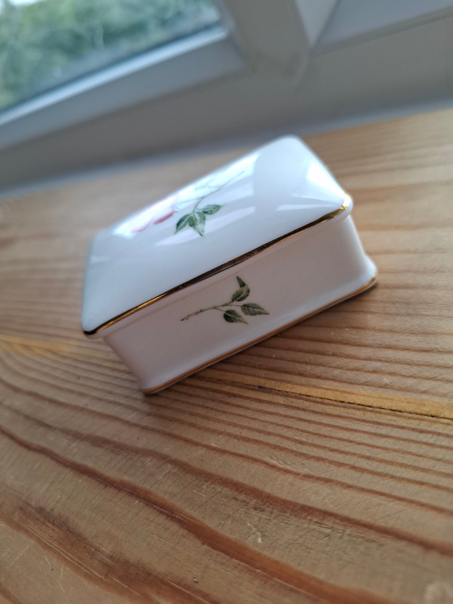 'Bell End' Upcycled Pink Wild Rose Trinket Pot