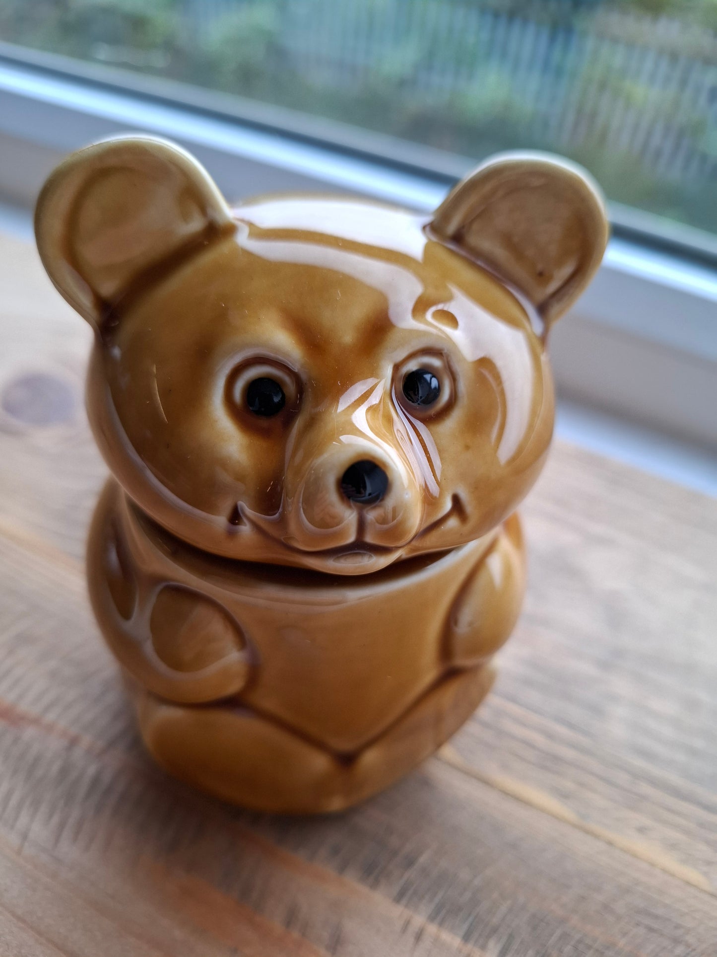'Cunt' Upcycled Golden Brown Bear Trinket Pot