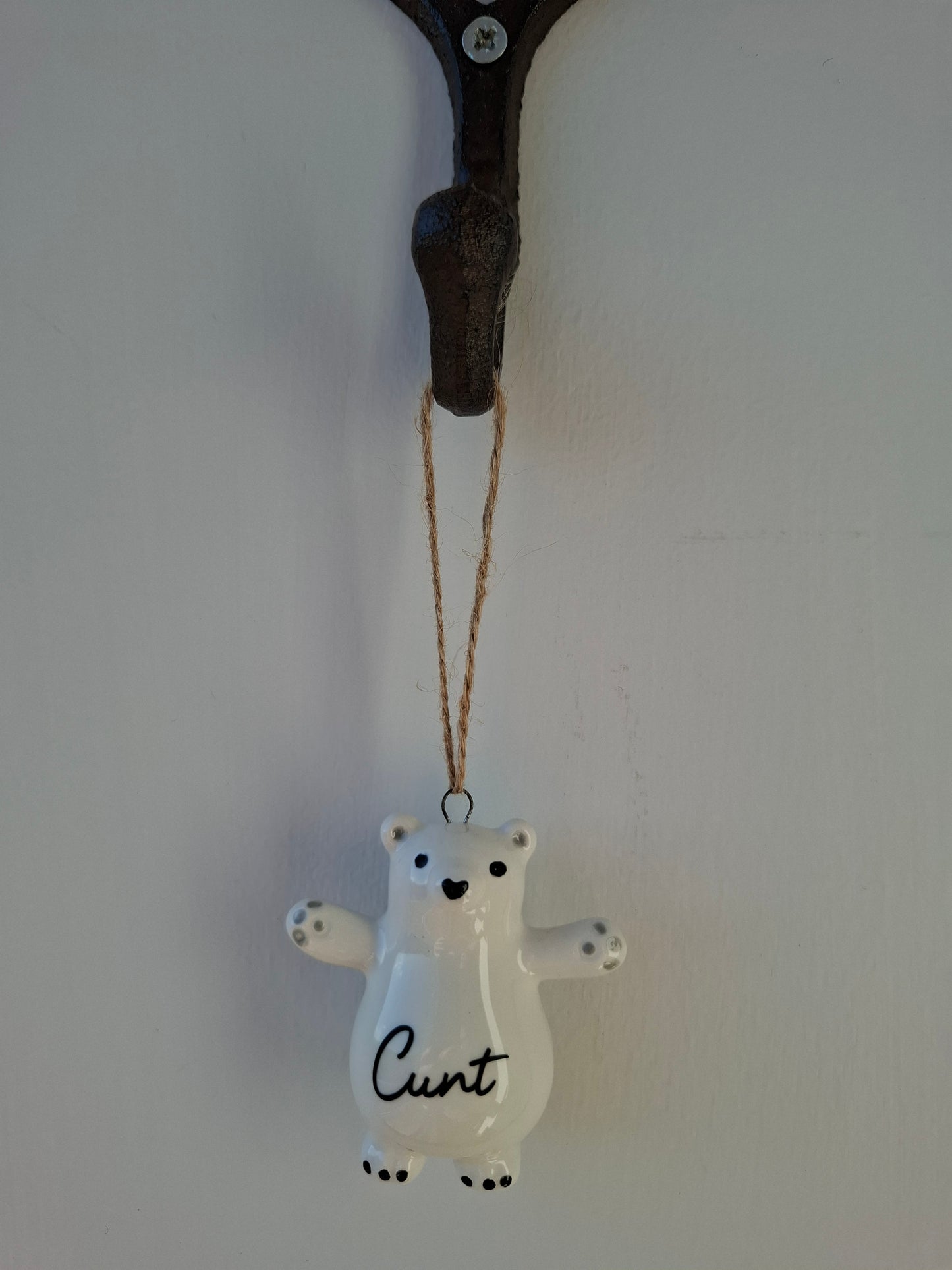 'Cunt' Adorable Upcycled Ceramic Bear