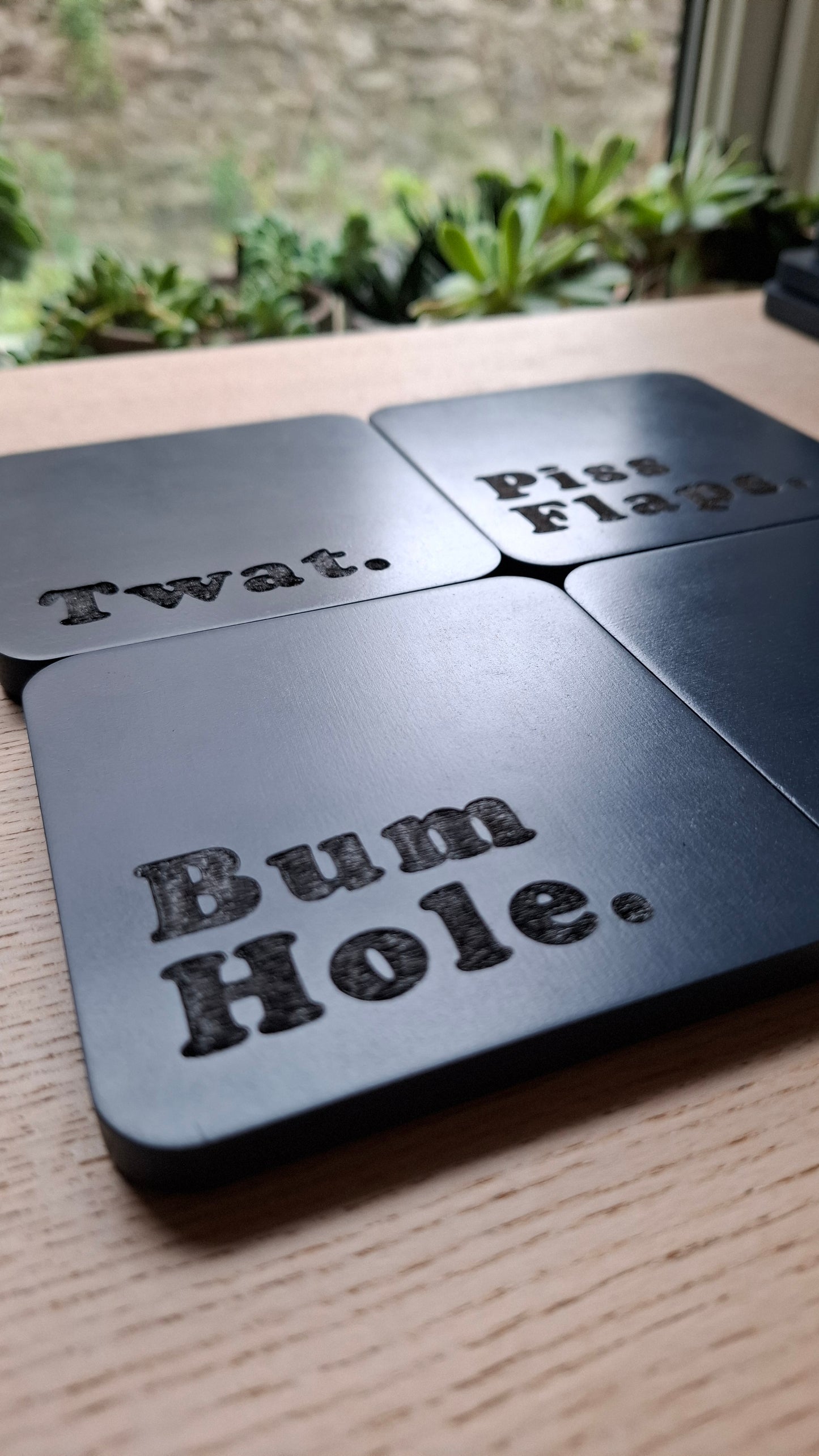 Cursey Coasters (Navy Square)