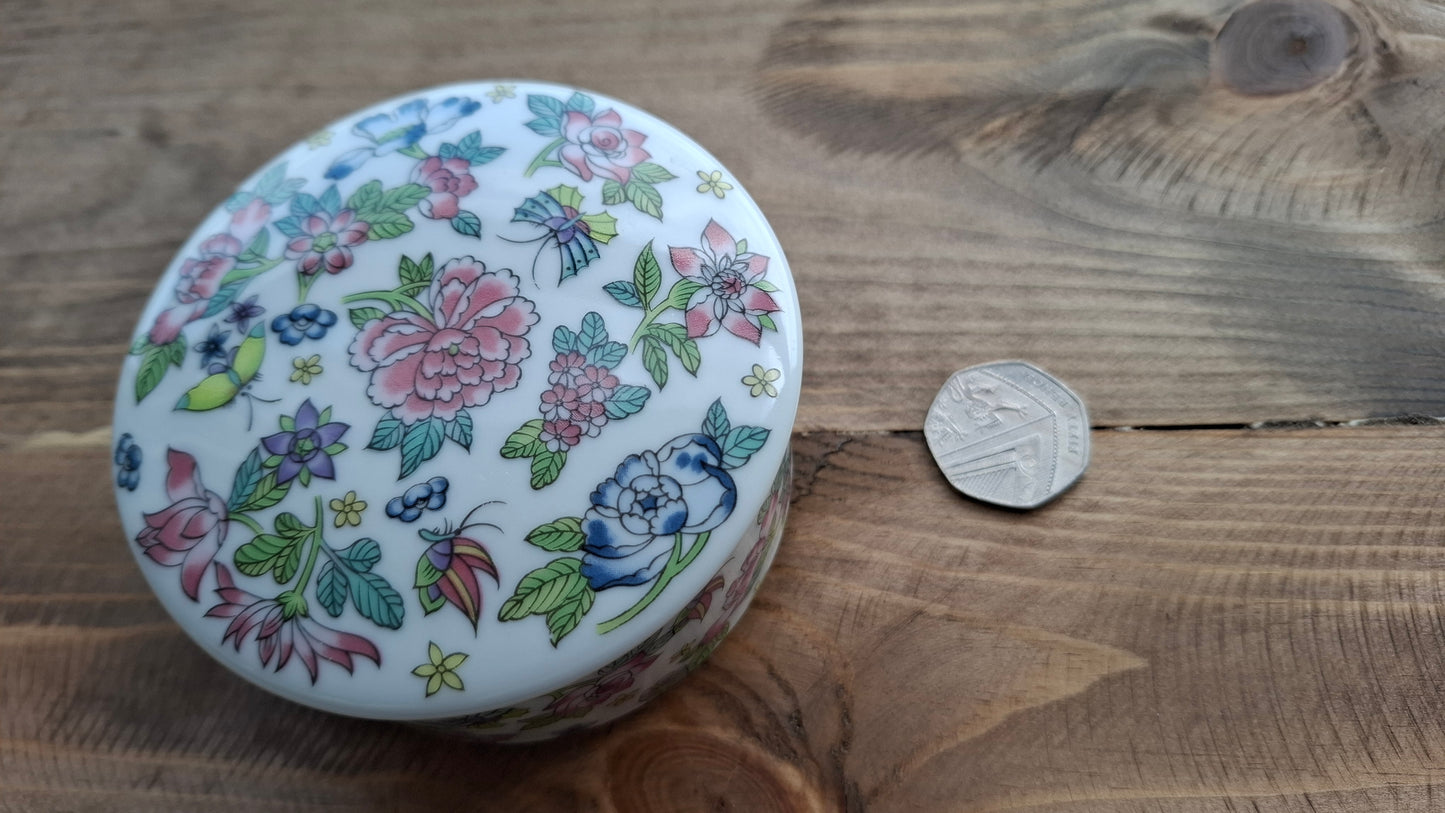 'Dick Head' Upcycled Butterfly and Flowers Trinket Pot