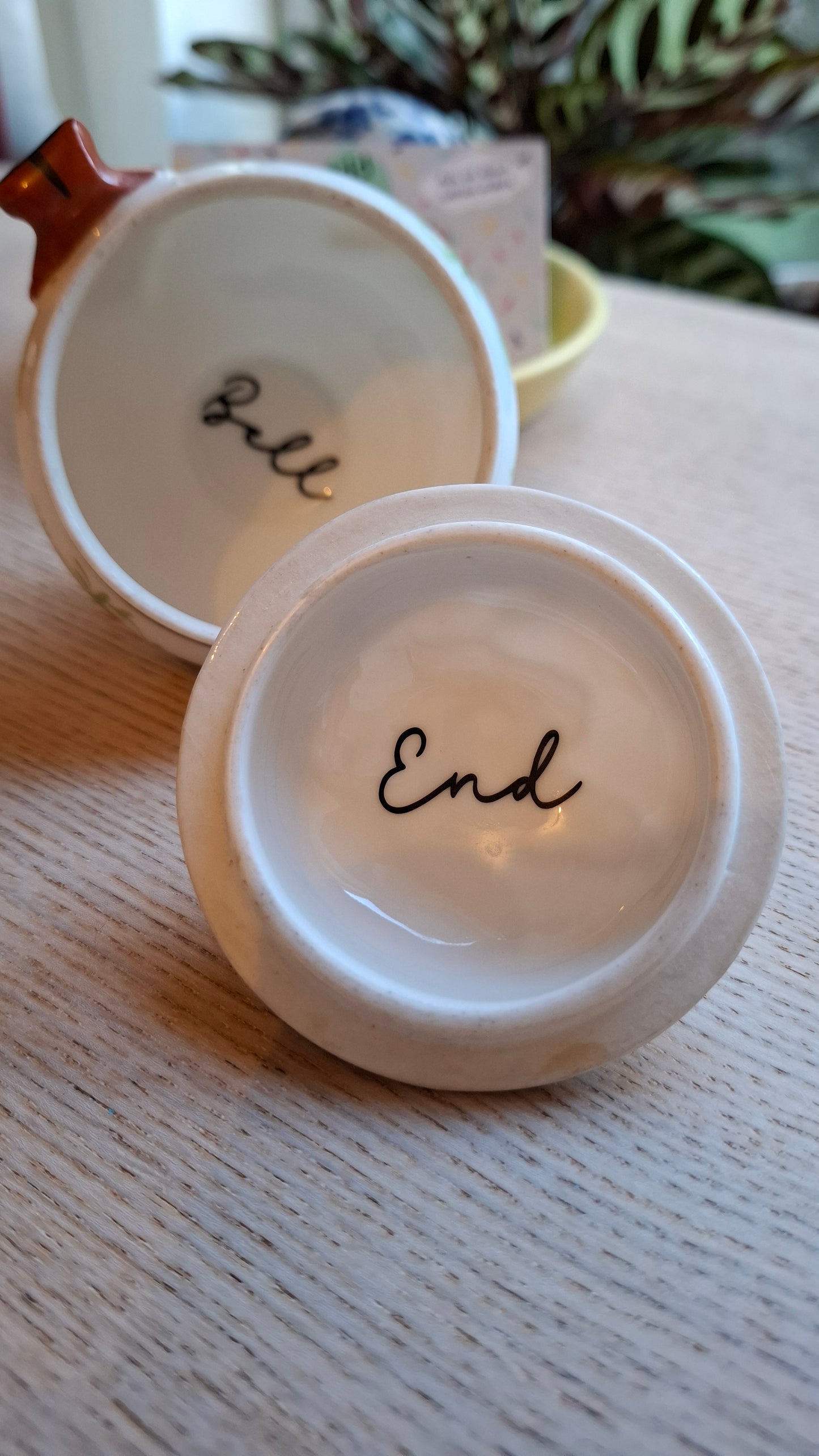 'Bell End' Upcycled Pretty Trinket Pot