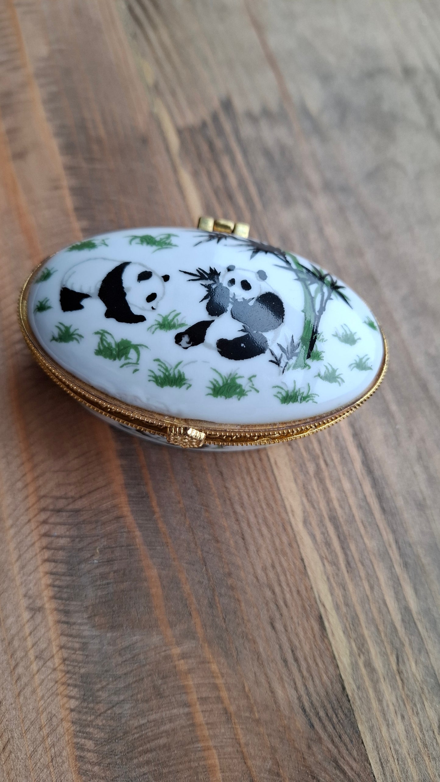 'Cunt' Upcycled Panda Oval Trinket Pot (DOES NOT CLOSE)