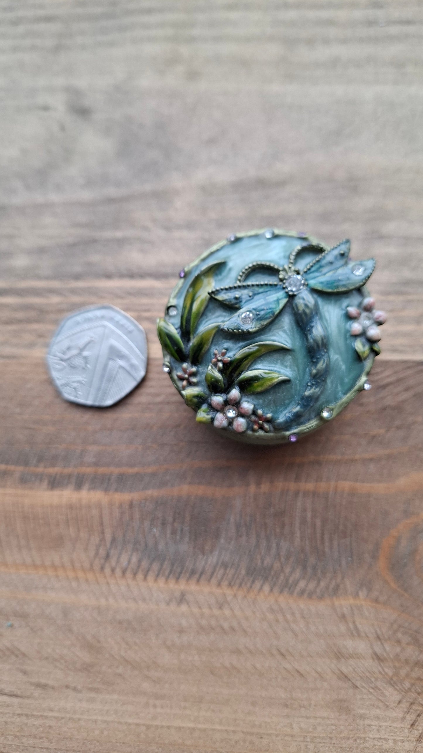 'Cunt' Upcycled Small Dragonfly Trinket Pot