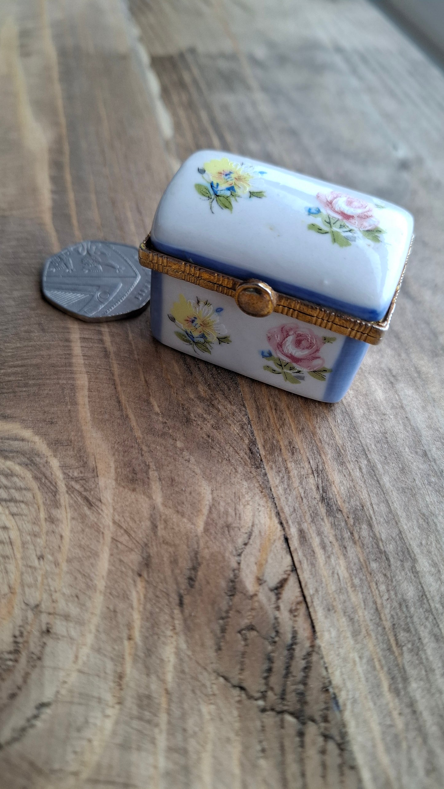 'Cunt' Upcycled Floral Chest Trinket Pot