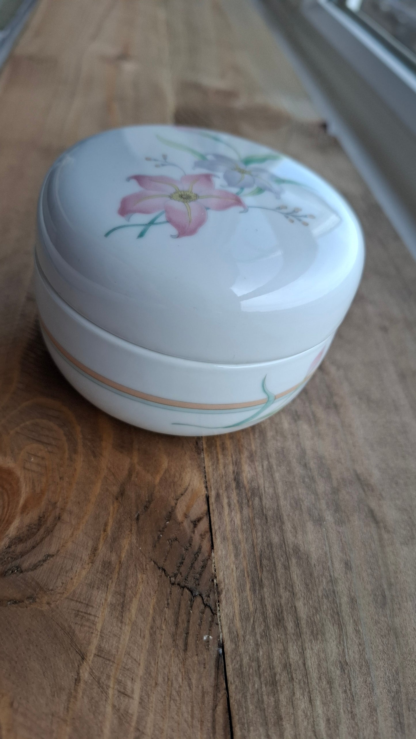 'Cunt' Upcycled White Chunky Round Lily Trinket Pot