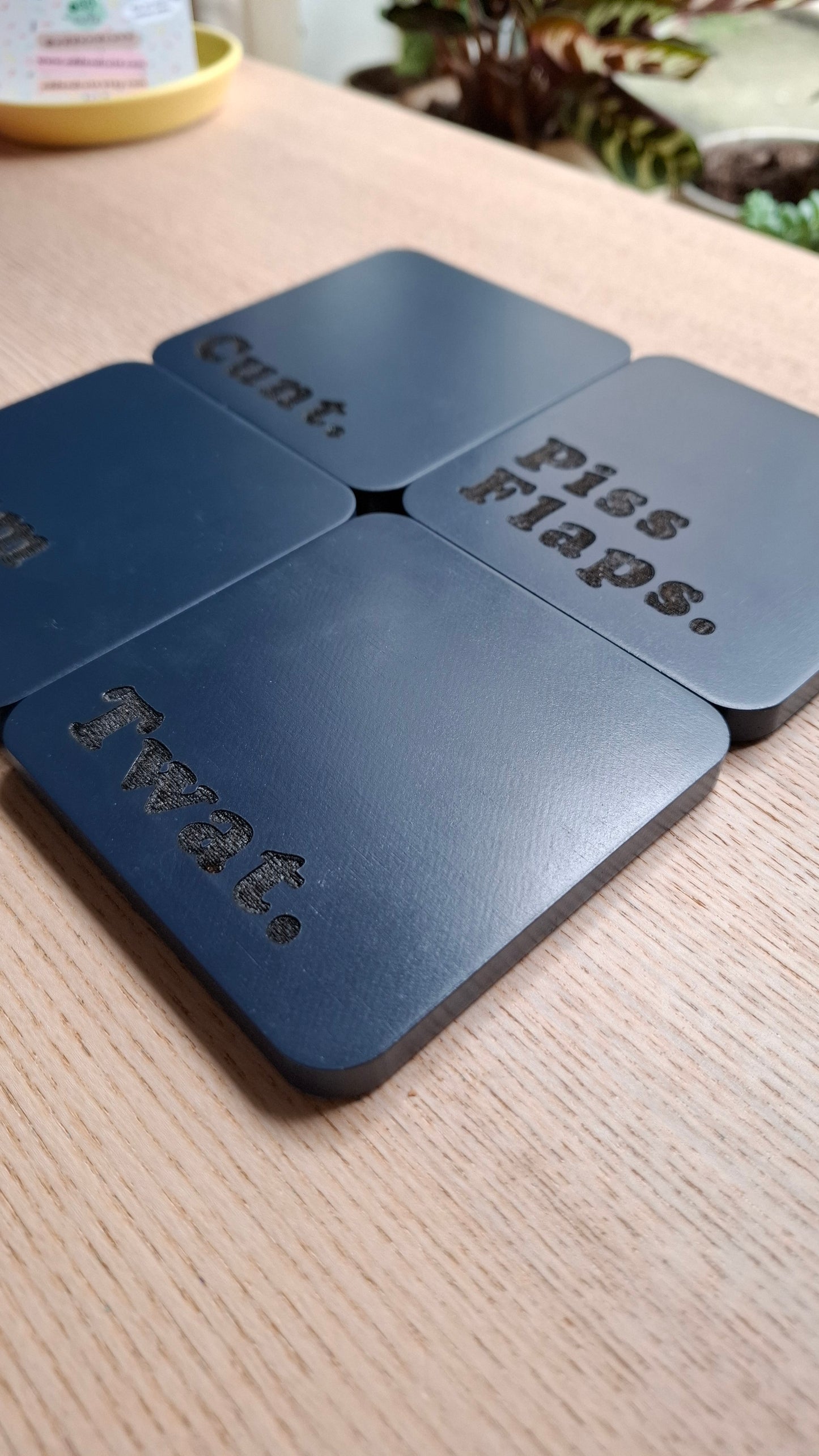 Cursey Coasters (Navy Square)
