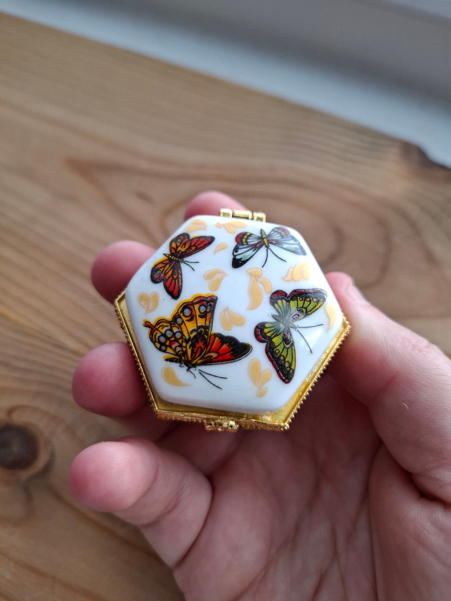 'Twat' Upcycled Mini Butterfly Trinket/Pill Pot