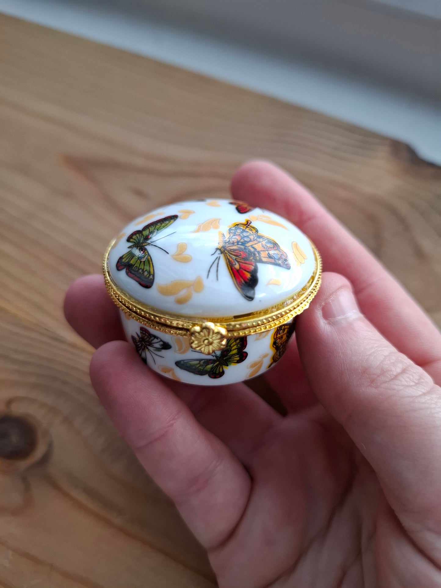 'Twat' Upcycled Mini Butterfly Trinket/Pill Pot