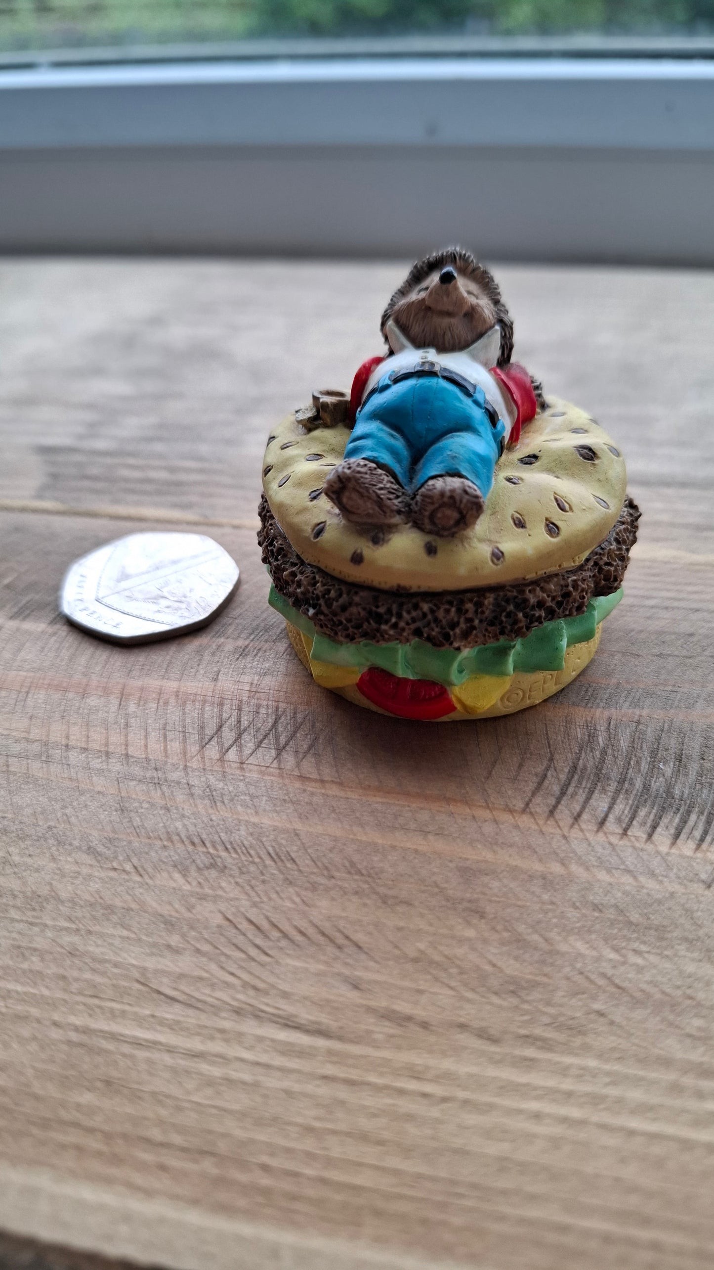 'Cunt' Upcycled Small Hedgehog Burger Trinket Pot