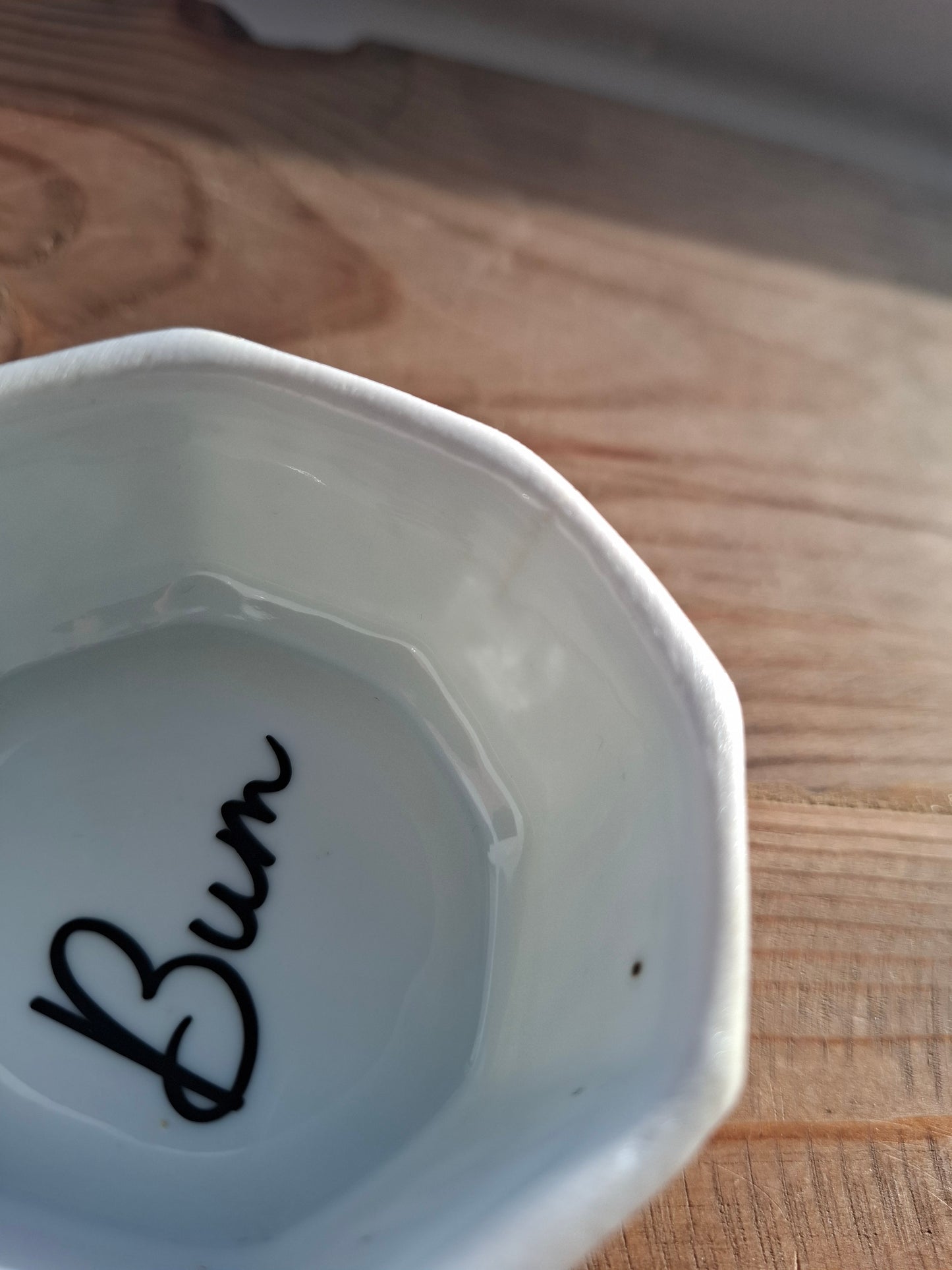 'Bum Hole' Upcycled Bird/Rose Trinket Pot