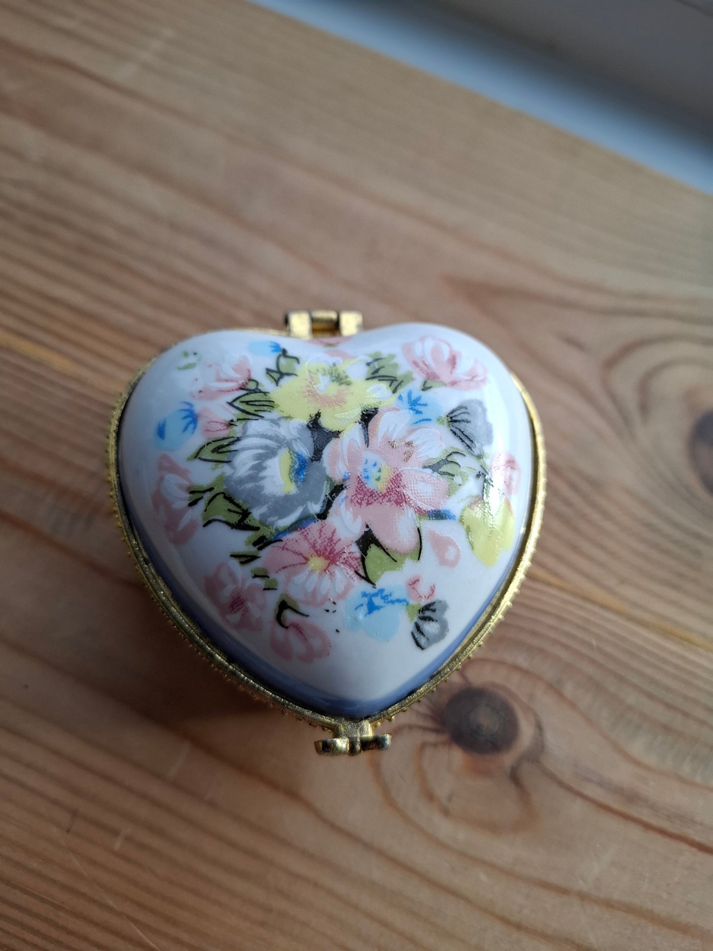 'Cunt' Upcycled Large Heart Shaped Trinket Pot With Clasp