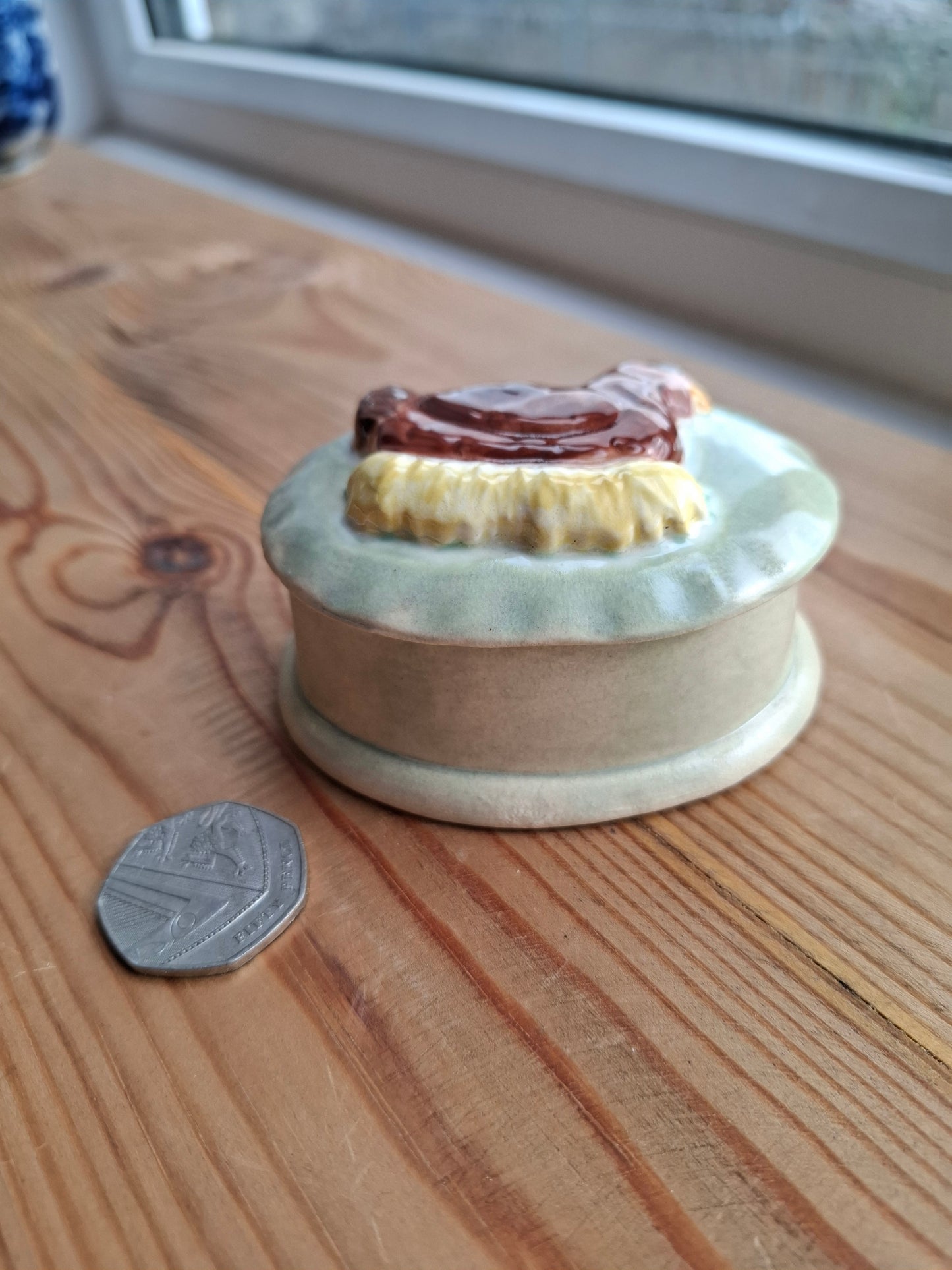 'Cunt' Upcycled Oval Shaped Chicken Trinket Pot