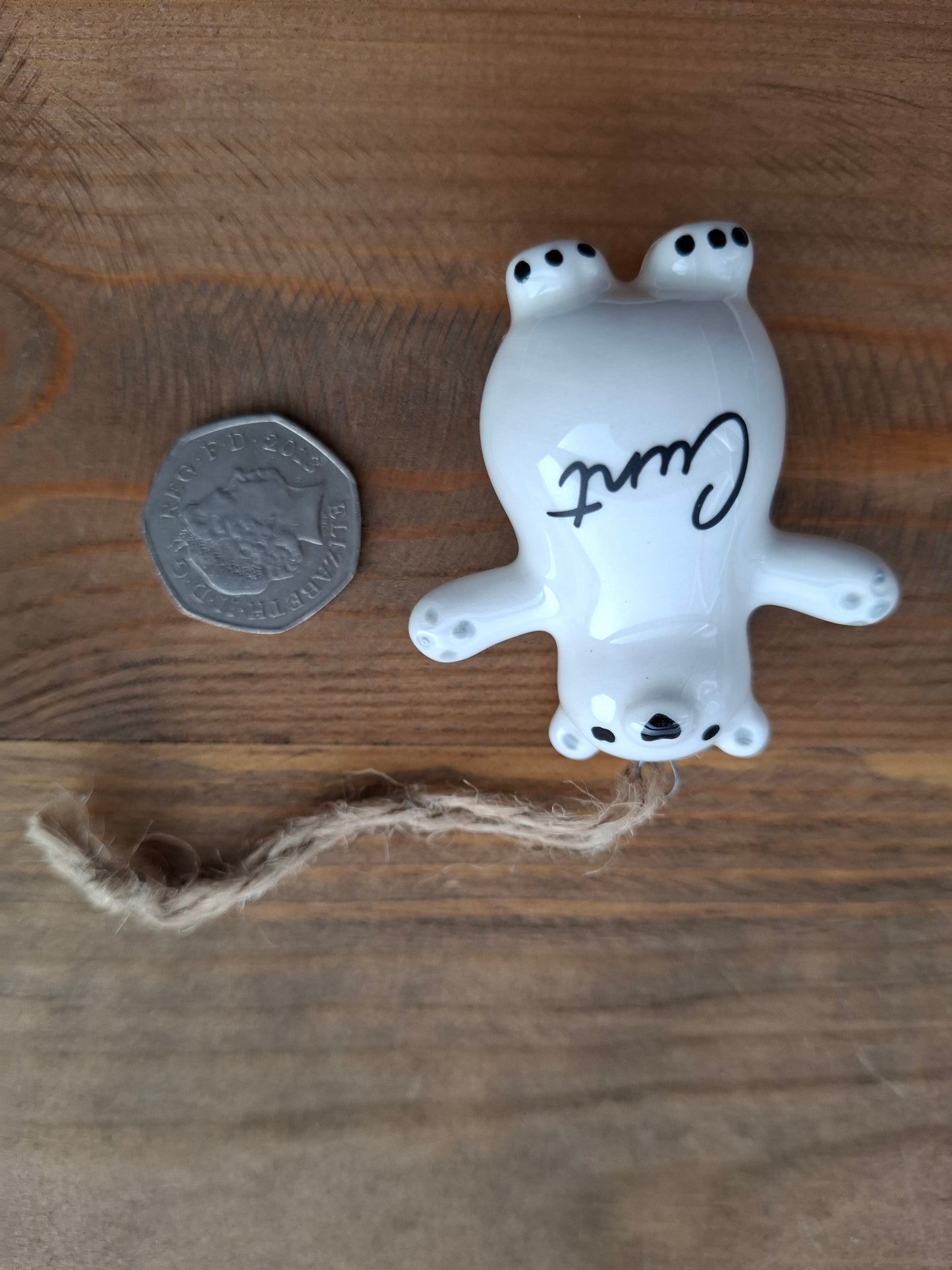 'Cunt' Adorable Upcycled Ceramic Bear (DISCOUNT DUE TO SLIGHT CRACKS)