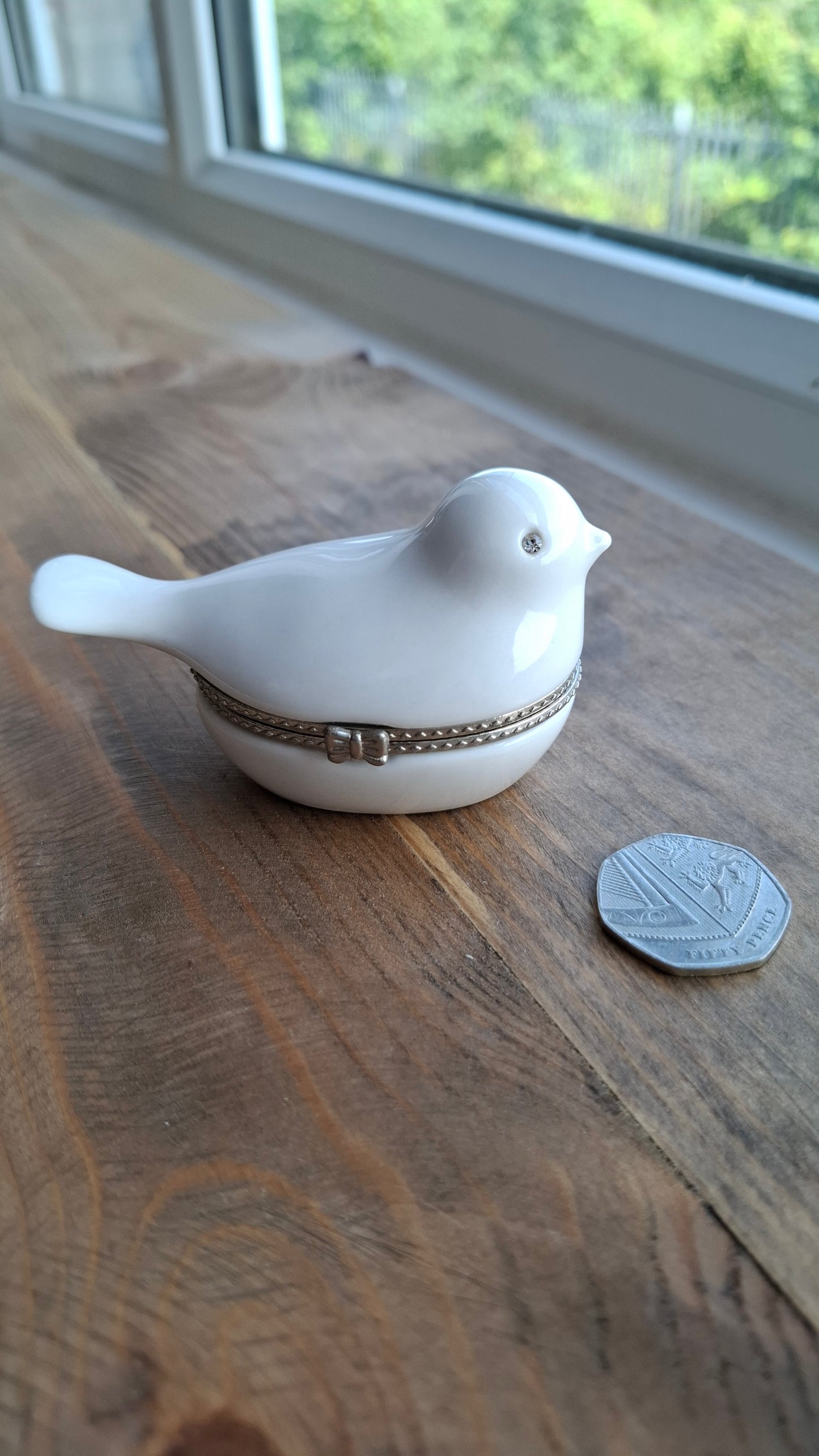 'Cunt' Upcycled White Birdy Trinket Pot