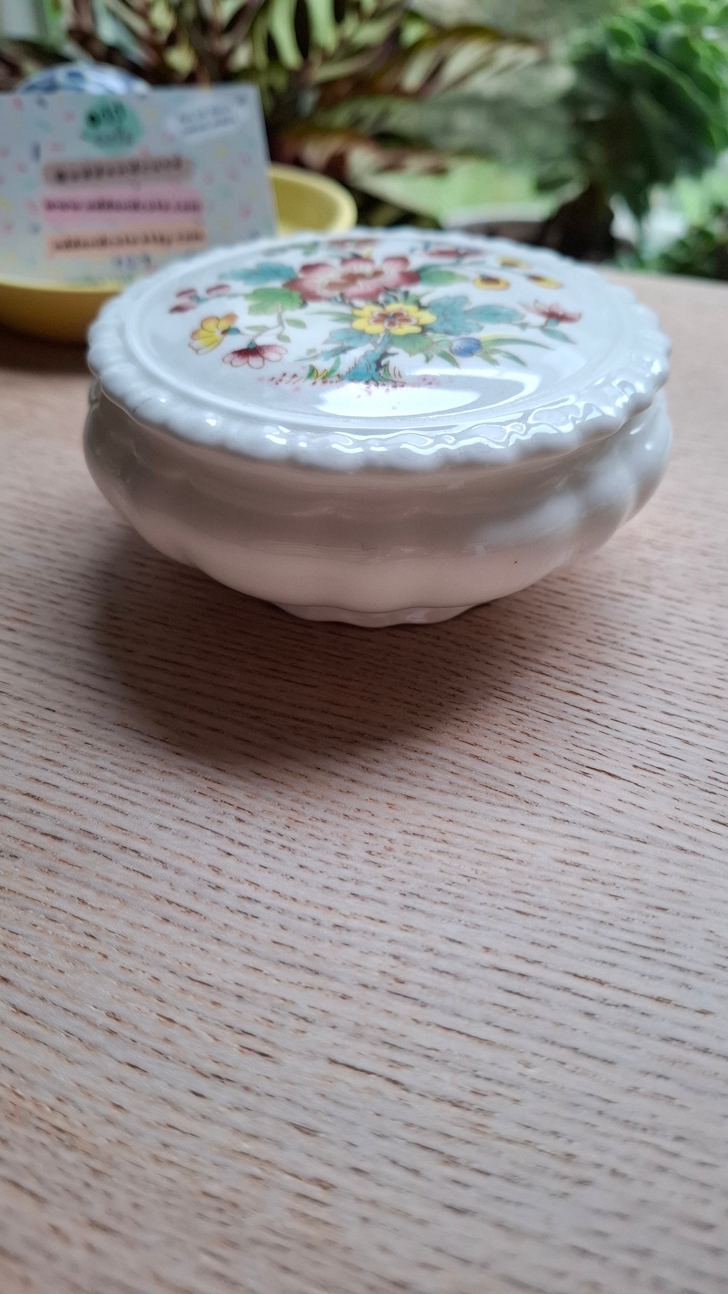 'Piss Flaps' Upcycled Coalport Trinket Pot