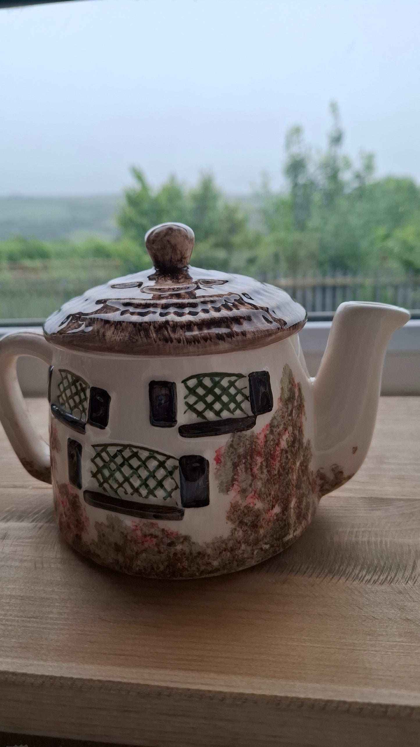 'Cunt' Upcycled Round Cottage Teapot