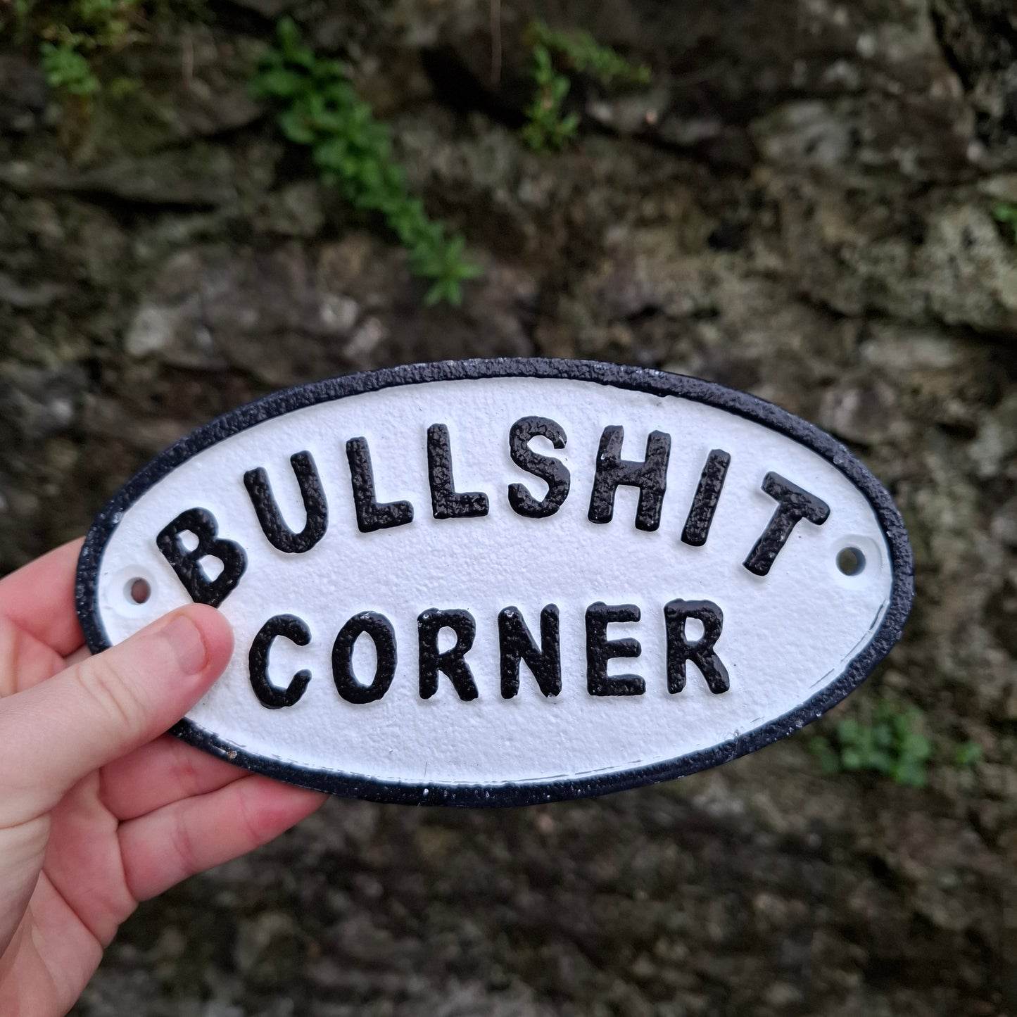 'Bullshit Corner' Outdoor Sign