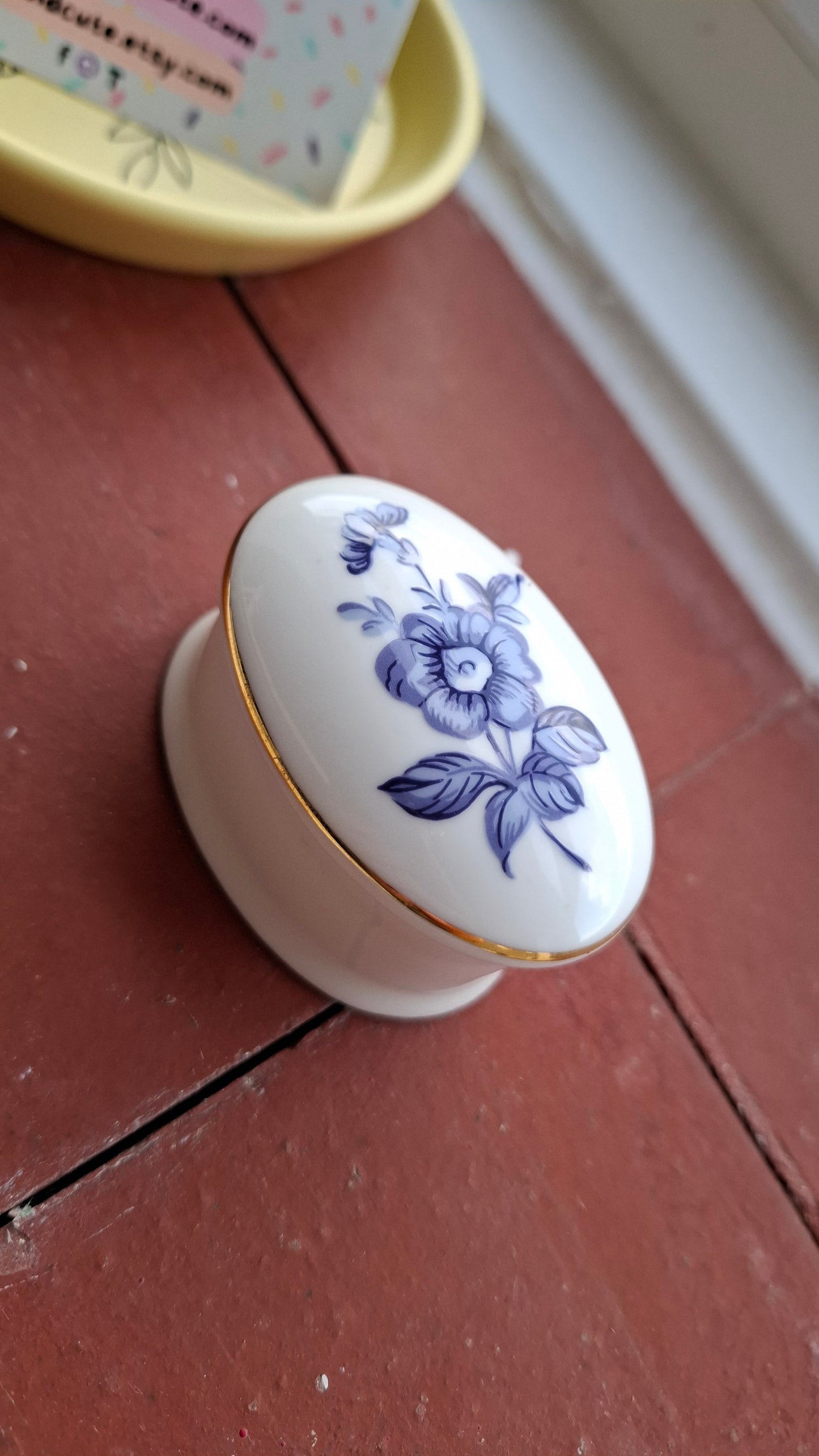'Twat' Upcycled Oval Shaped Trinket Pot