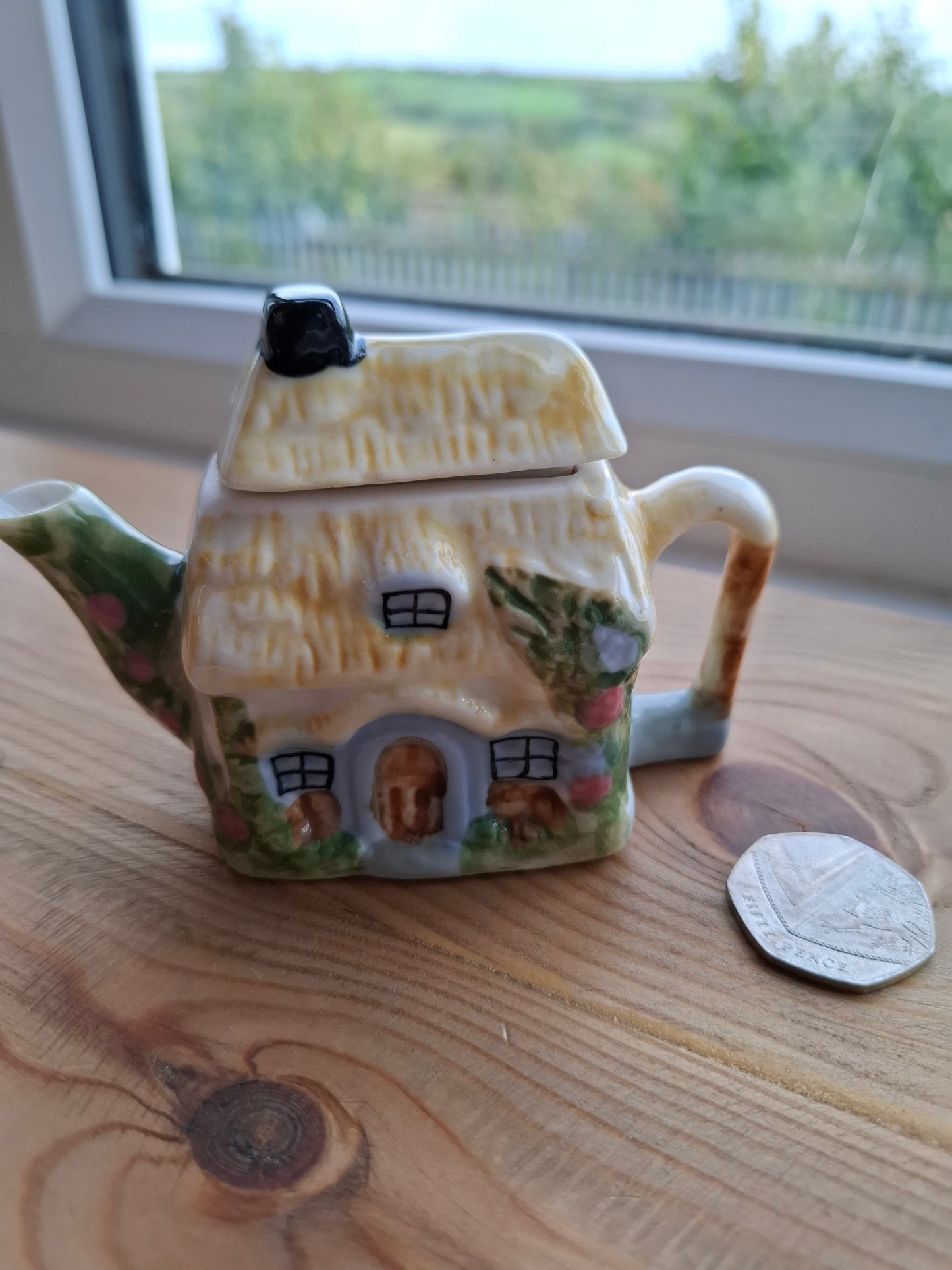'Cunt' Upcycled Little Cottage Teapot Trinket Pot