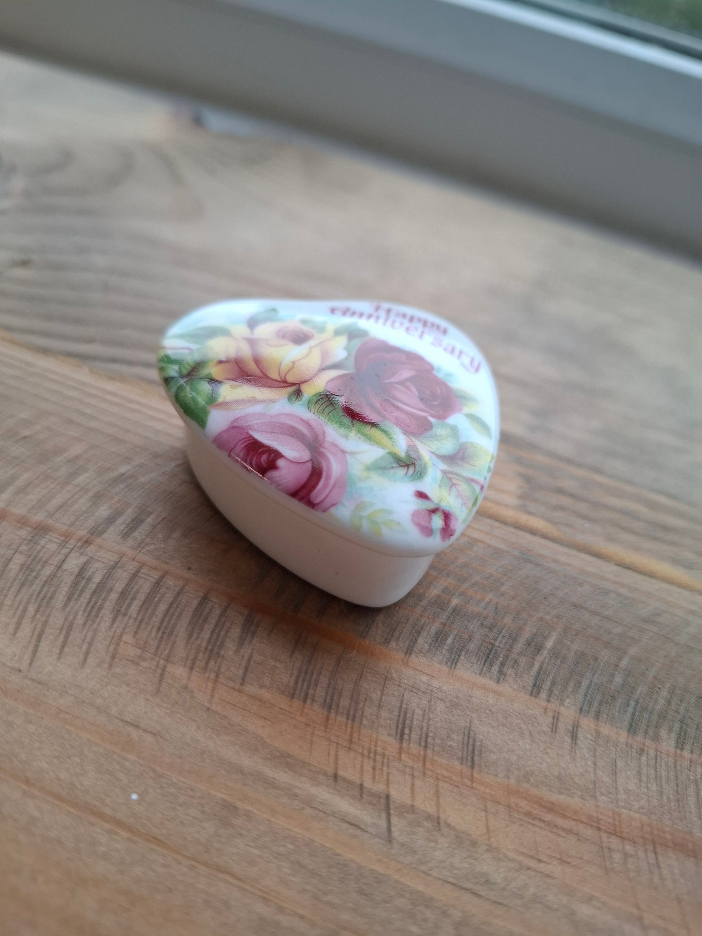 'Cunt' Upcycled Happy Anniversary Heart Trinket Pot