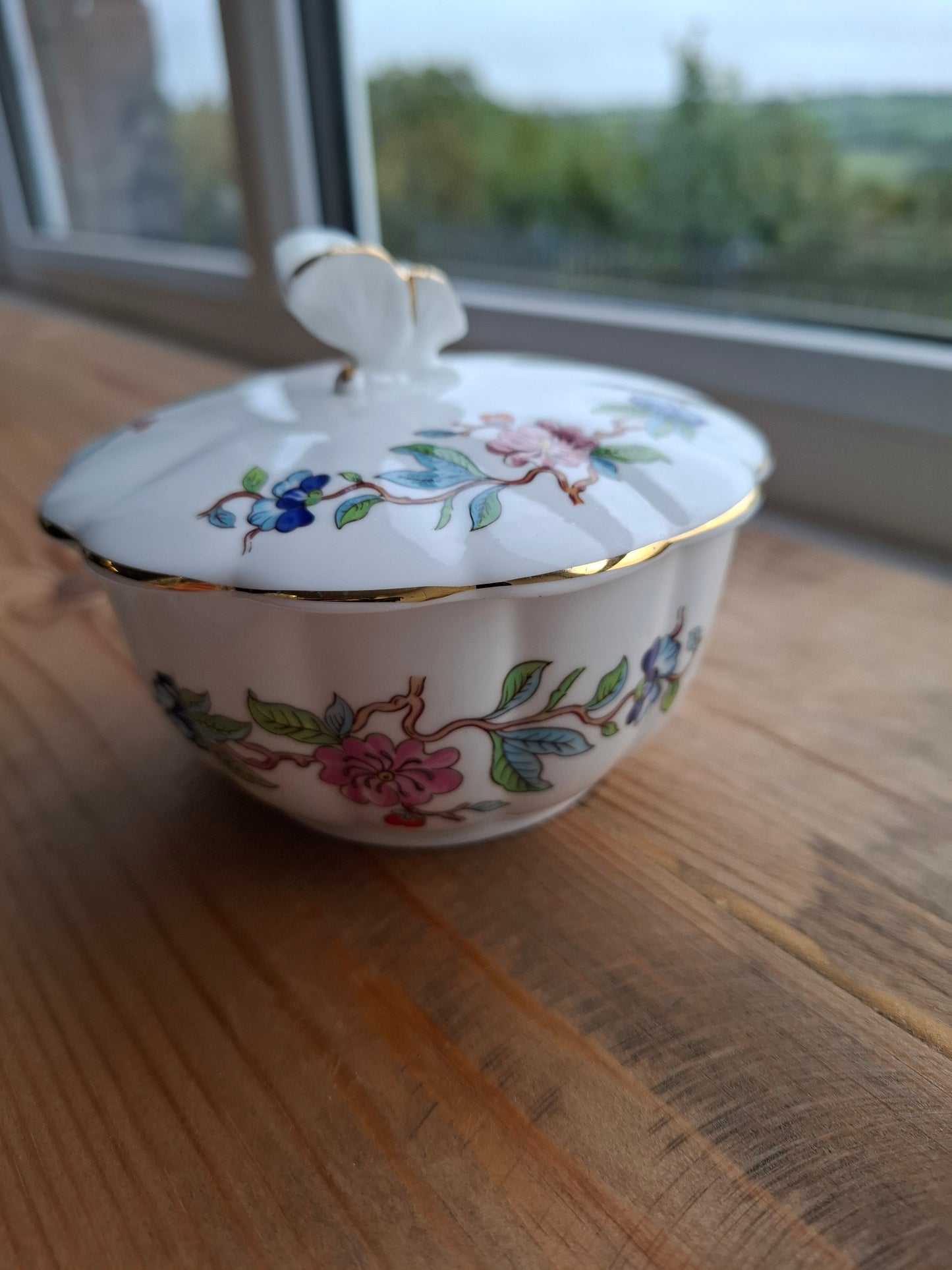 'Fanny Flaps' Upcycled Butterfly Handle Trinket Pot