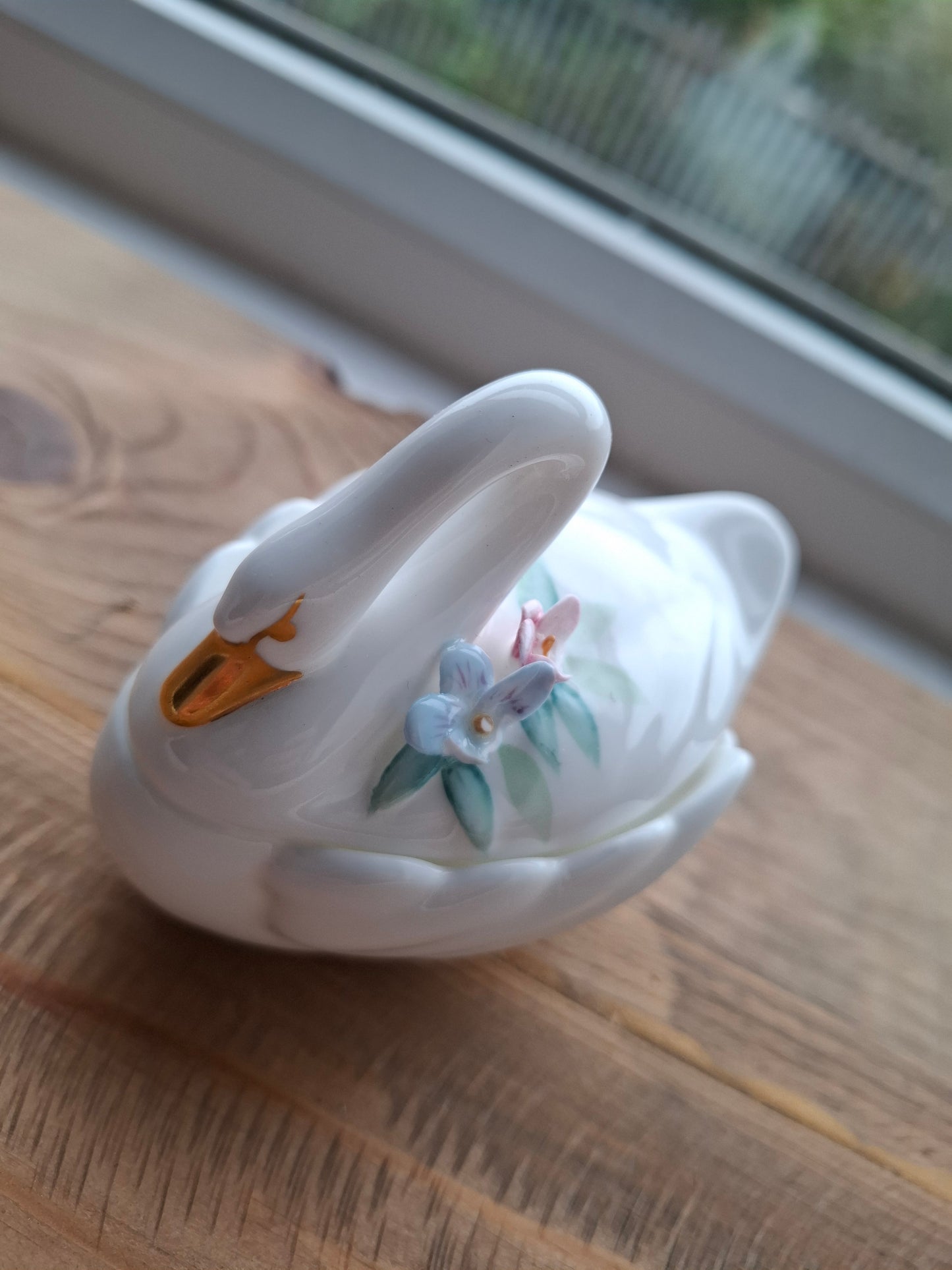 'Cunt' Upcycled White Swan Trinket Pot  (DISCOUNTED)