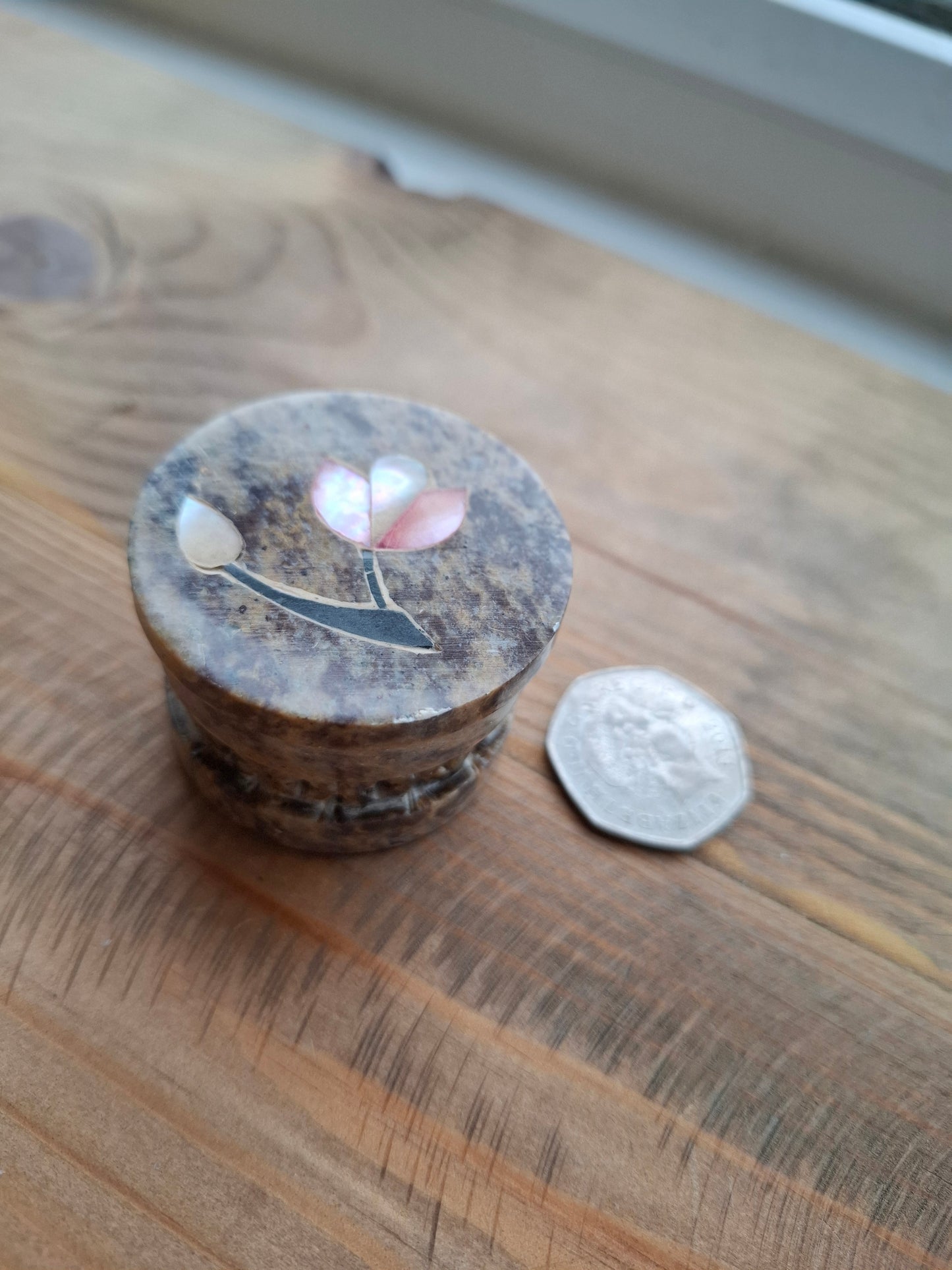 'Twat' Upcycled Small Pretty Stone Trinket Pot