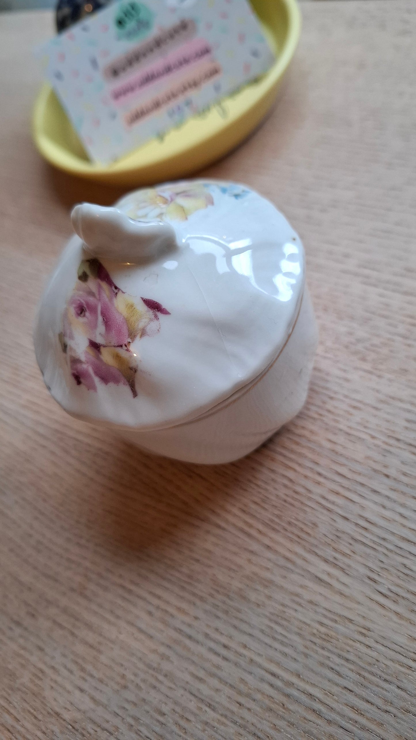 'Git' Upcycled Small Floral Trinket Pot