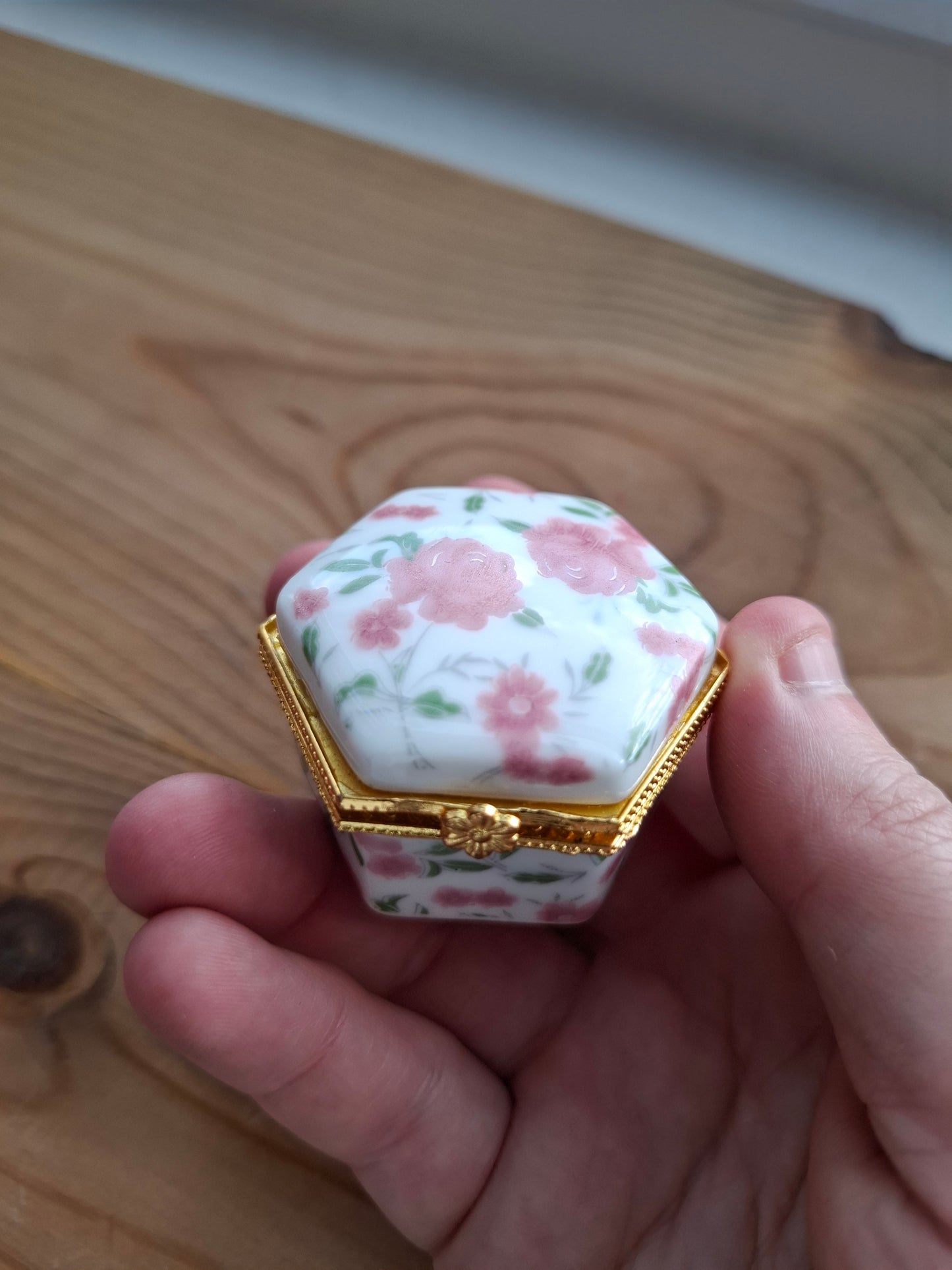 'Twat' Upcycled Mini Trinket/Pill Pot Pink Floral