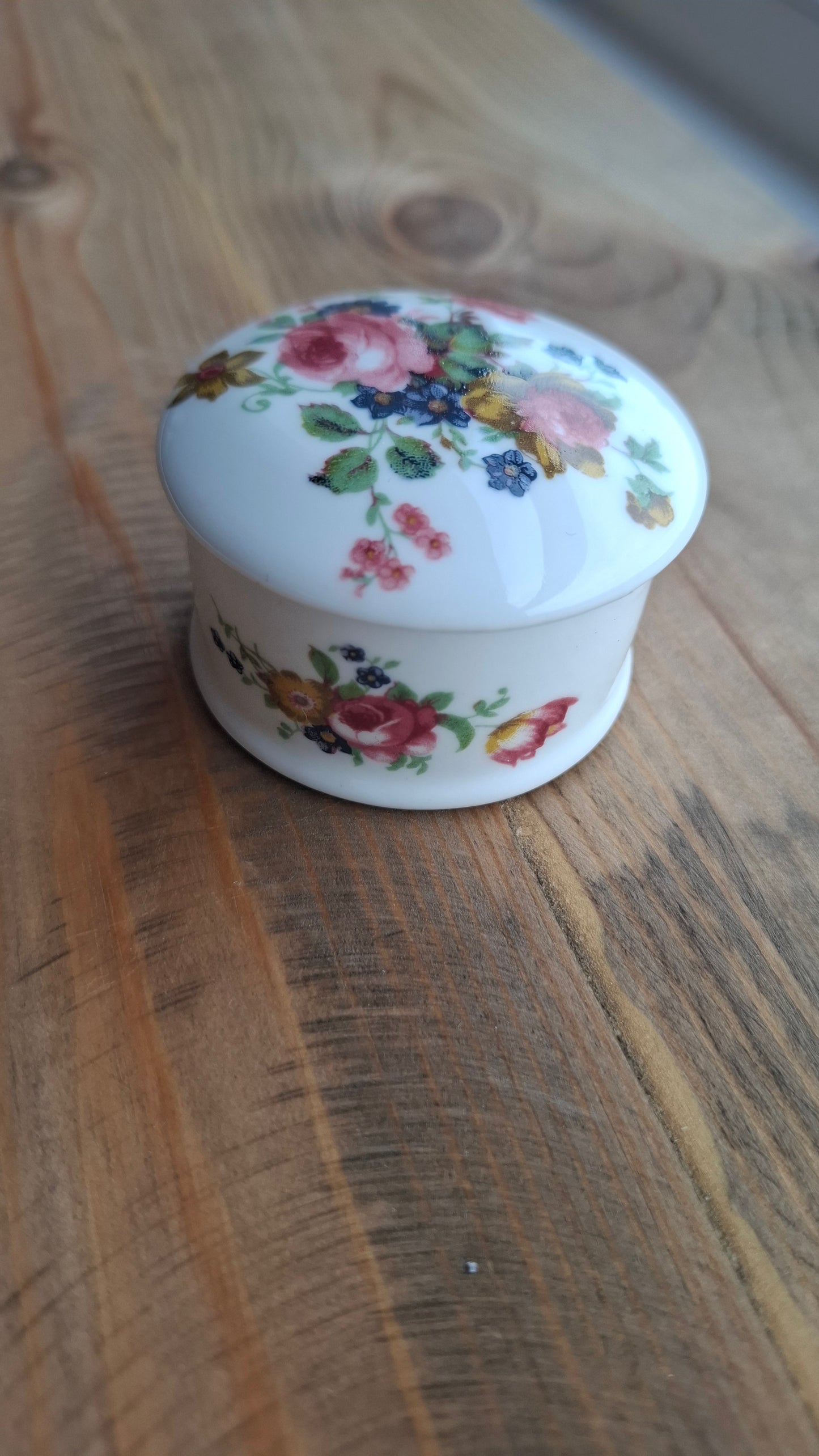 'Cunt' Upcycled White Floral Trinket Pot