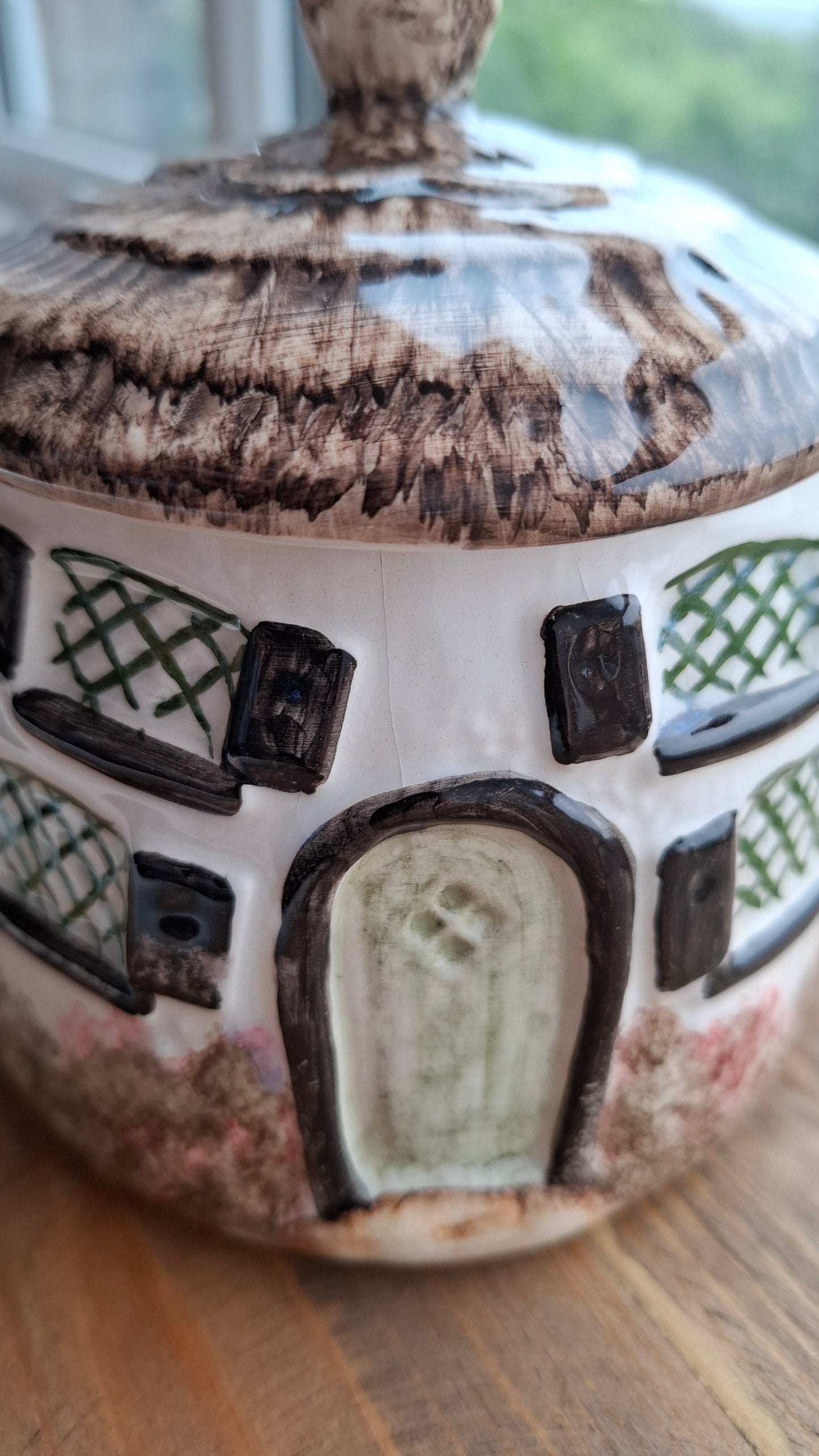 'Cunt' Upcycled Round Cottage Teapot