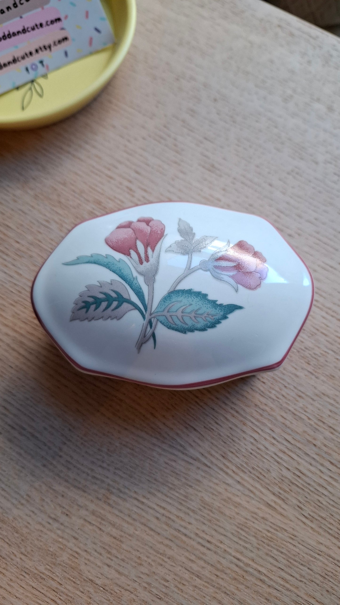 'Bollocks' Floral Trinket Pot