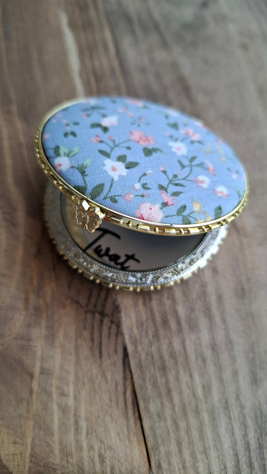 'Twat' Compact Mirror, Round Shape
