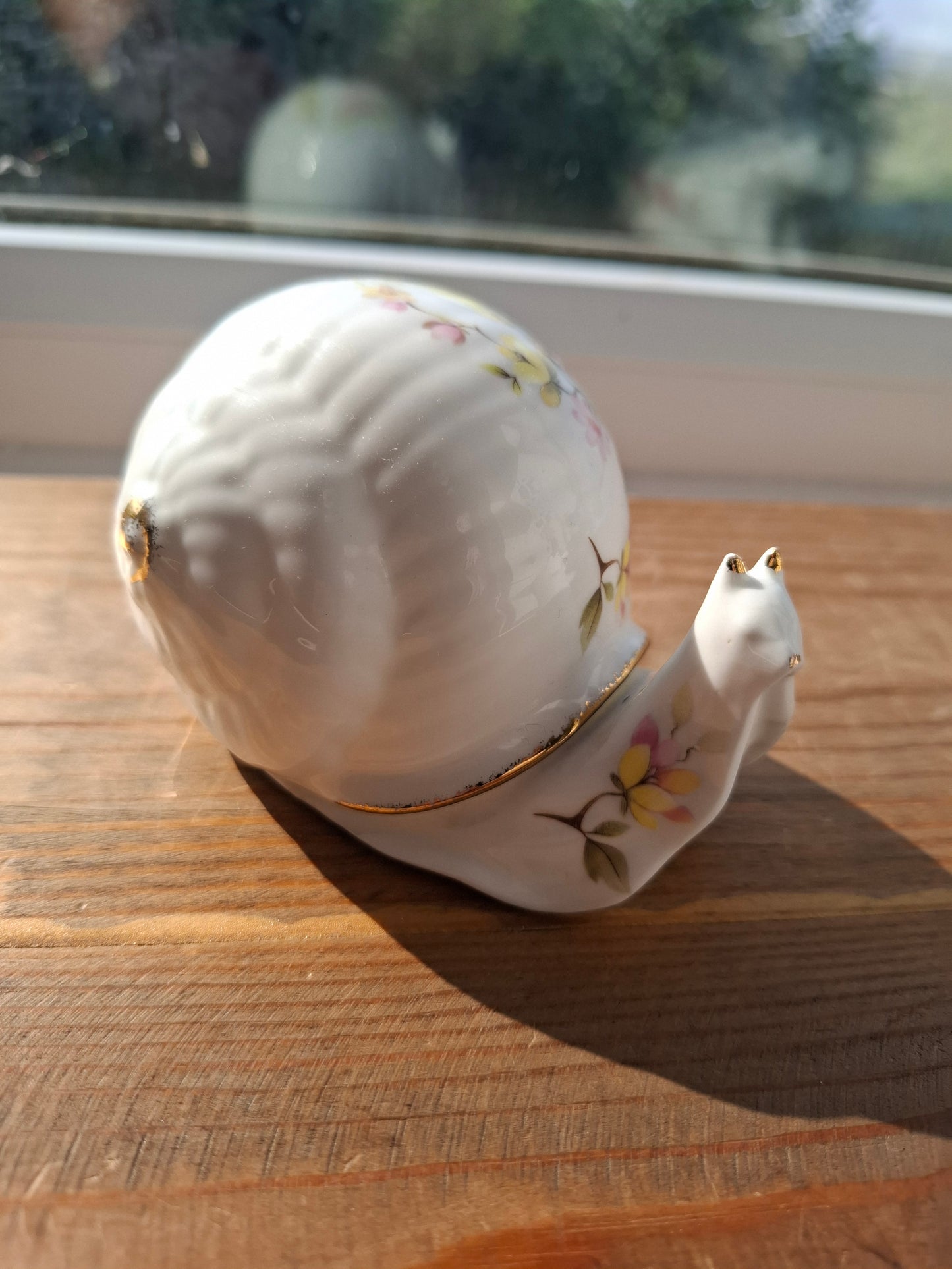 'Twat' Upcycled Floral Snail Trinket Pot