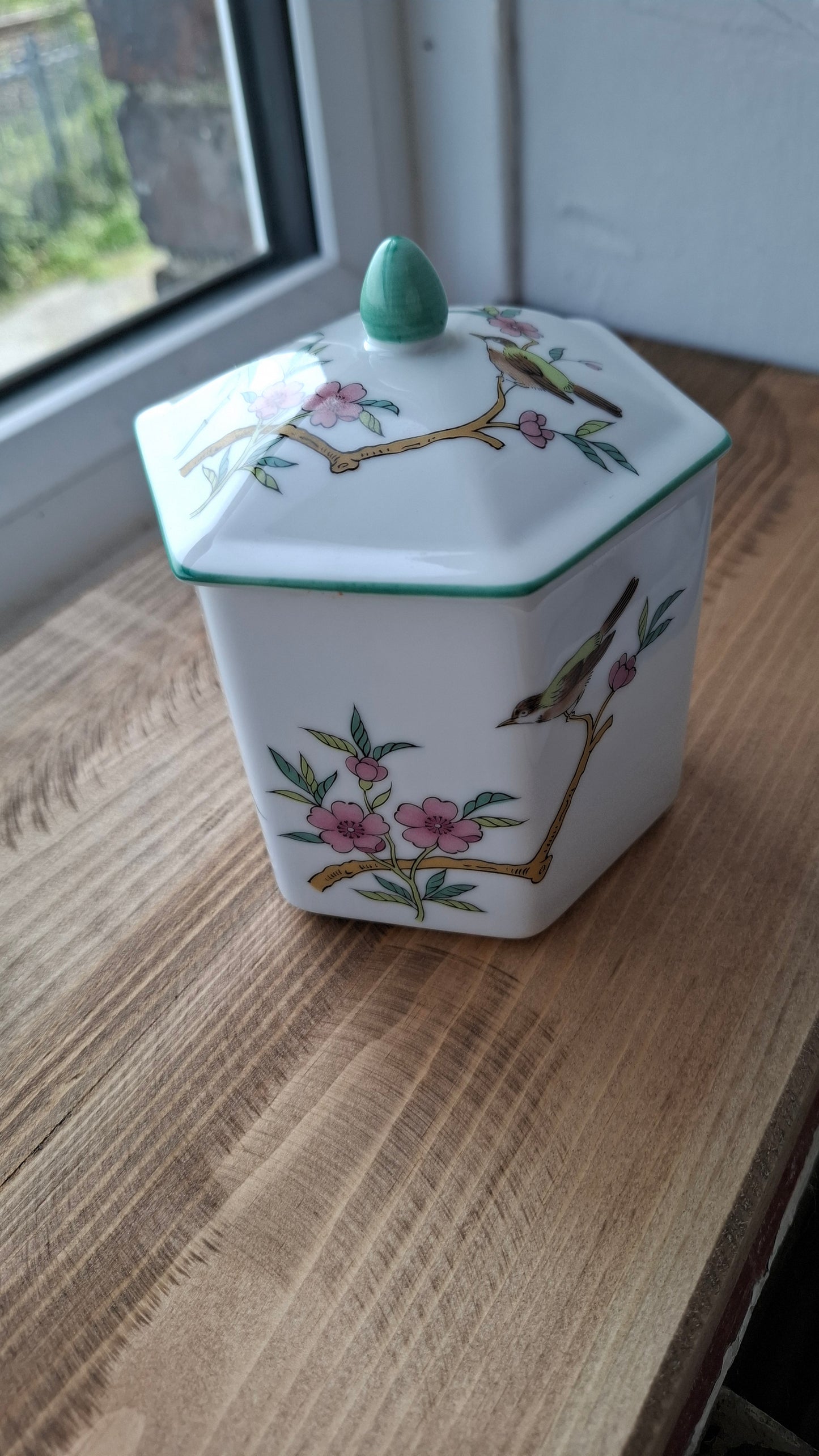 'Cunt' Upcycled Bird Hexagonal Shaped Ceramic Pot