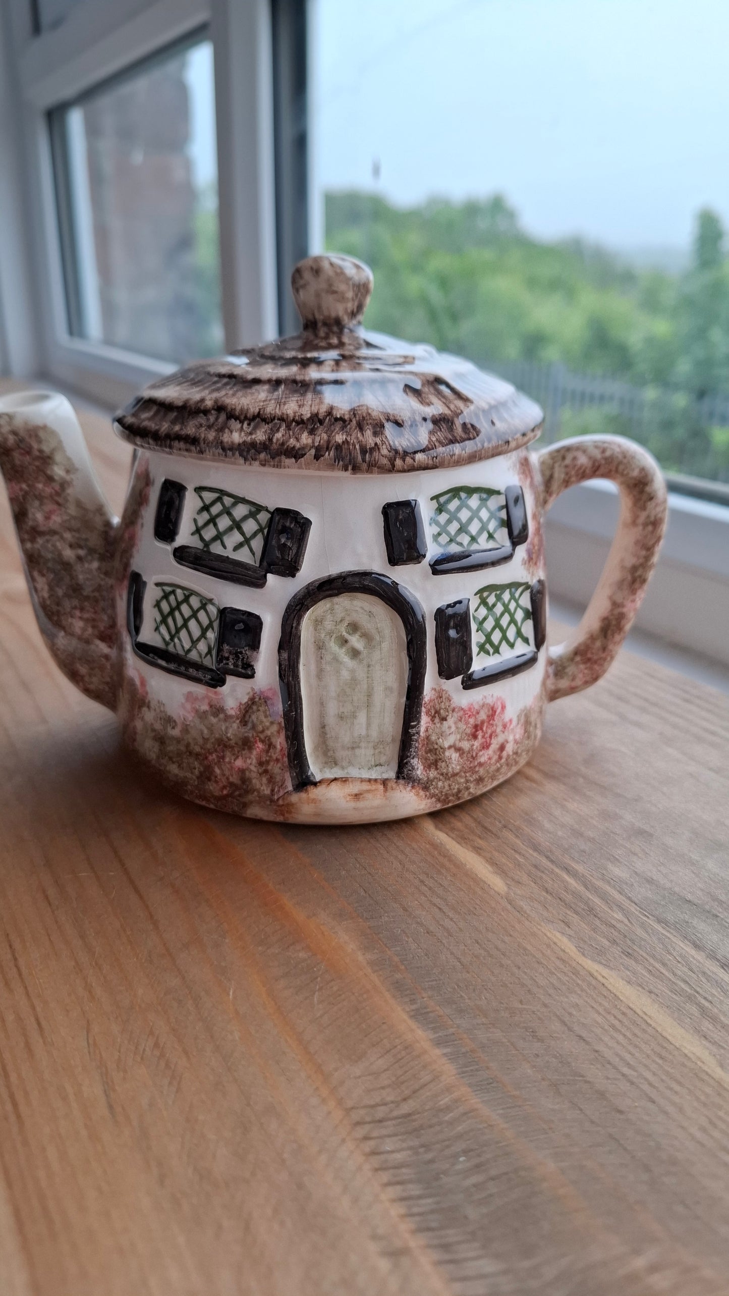 'Cunt' Upcycled Round Cottage Teapot