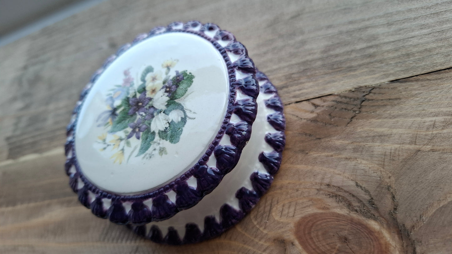 'Arse Hole' Upcycled Frilly Trinket Pot
